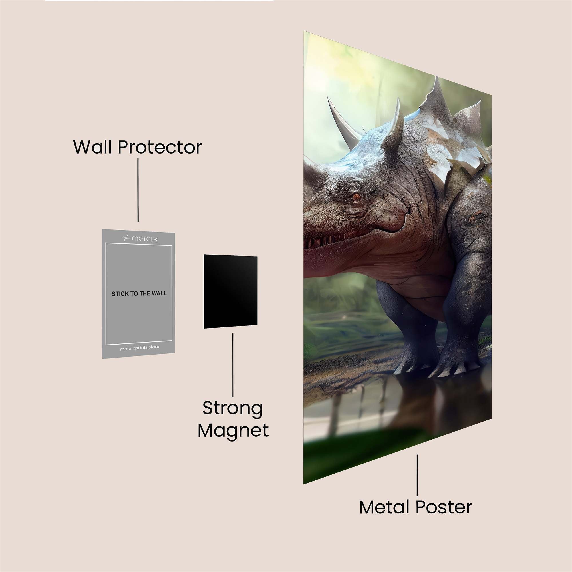 Rhino Majestic Safe Wall Magnetic / M