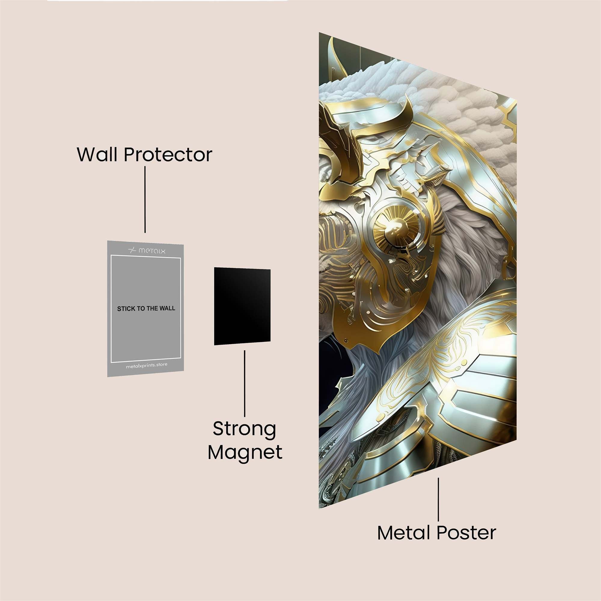Lion Majesty Safe Wall Magnetic / M