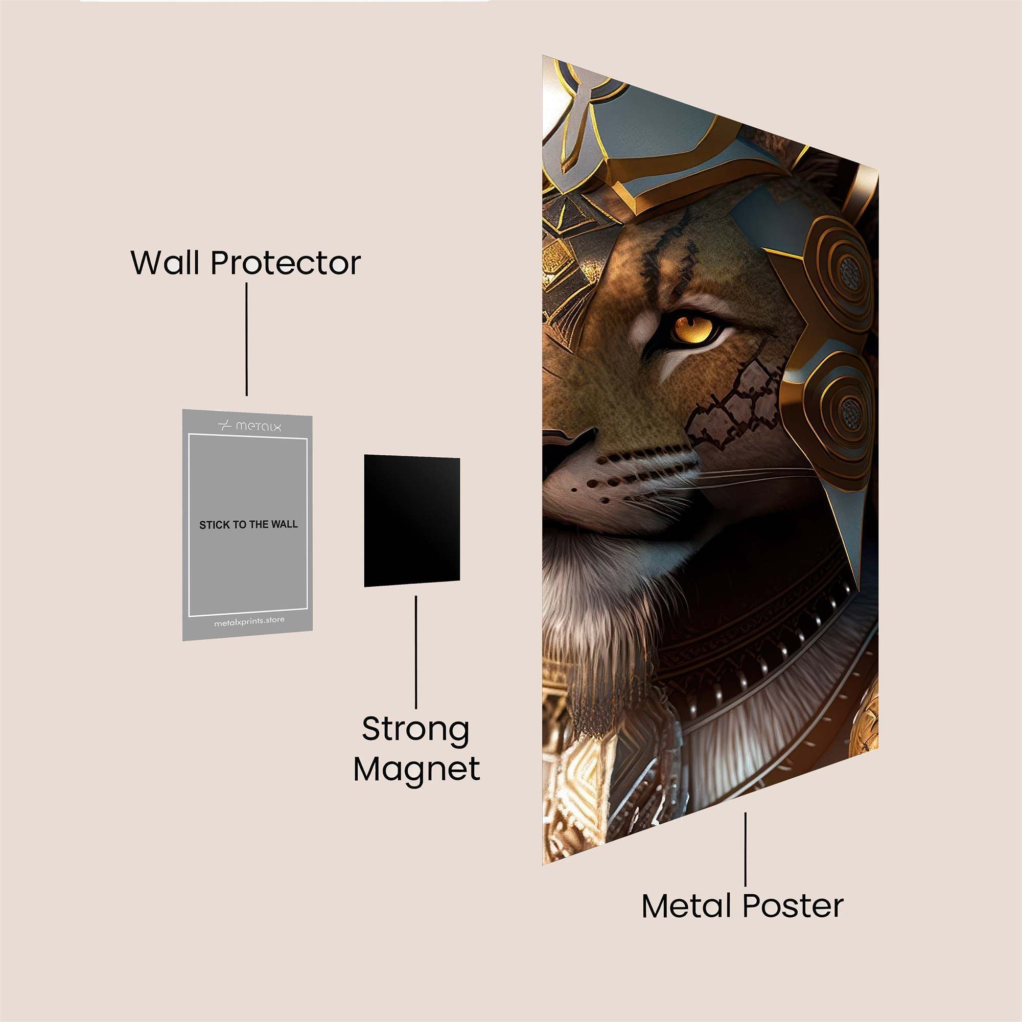 Pharaoh Feline Safe Wall Magnetic / M