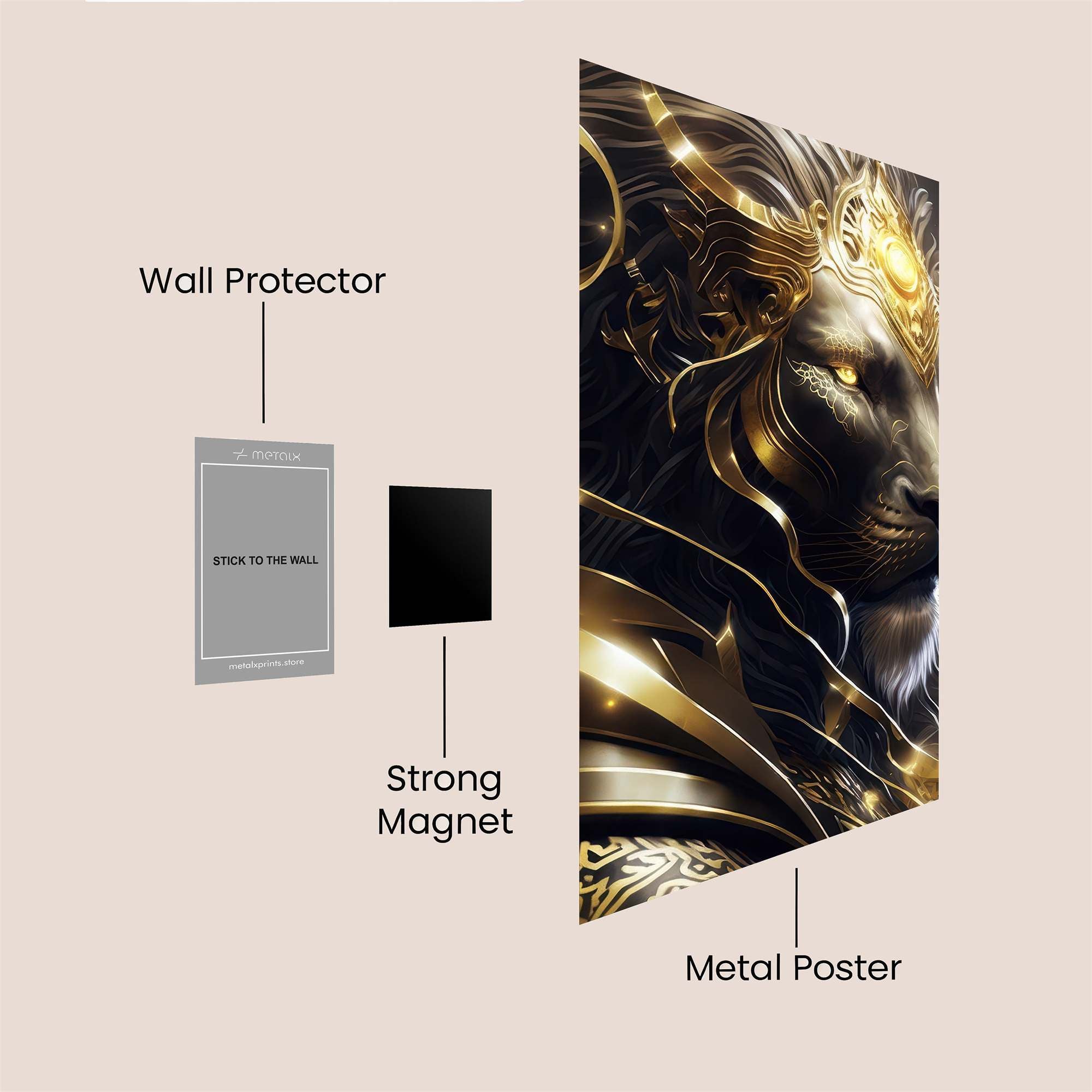 Lion Radiance Safe Wall Magnetic / M