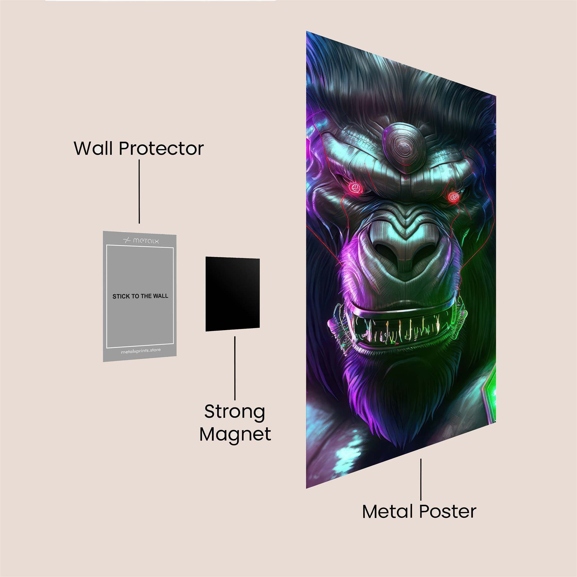 CyberGorilla Safe Wall Magnetic / M