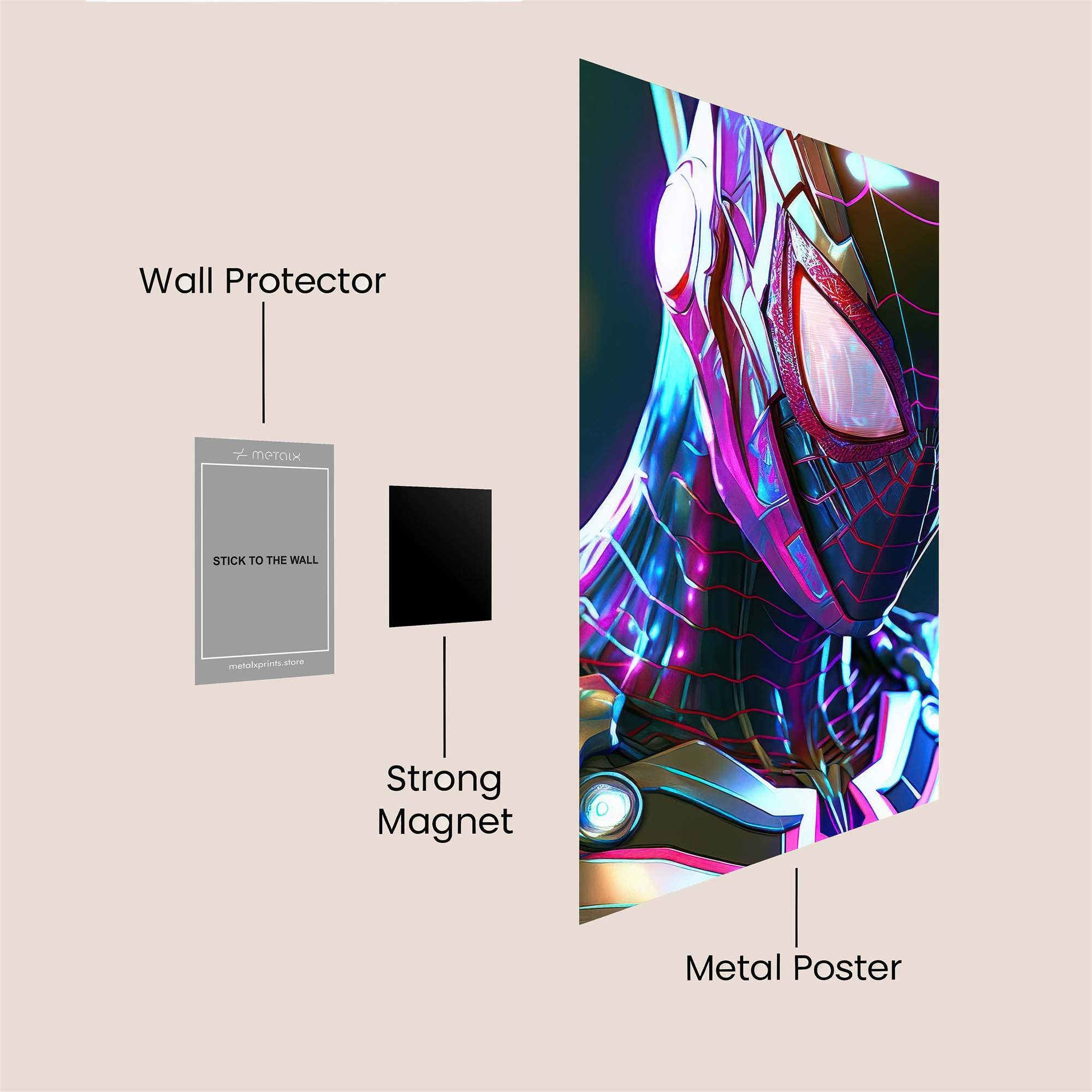 Spider Radiant Safe Wall Magnetic / M