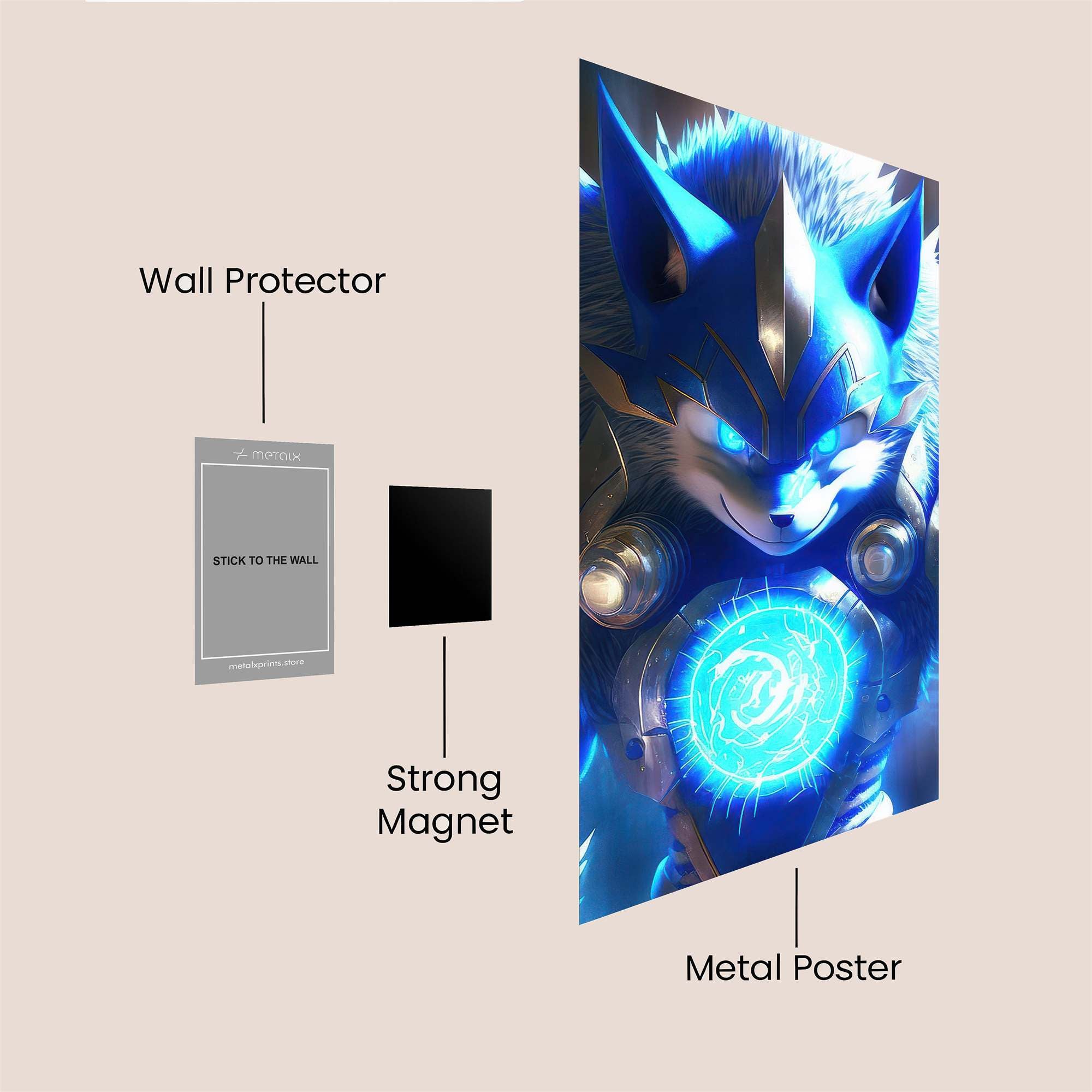 Wolf Radiance Safe Wall Magnetic / M