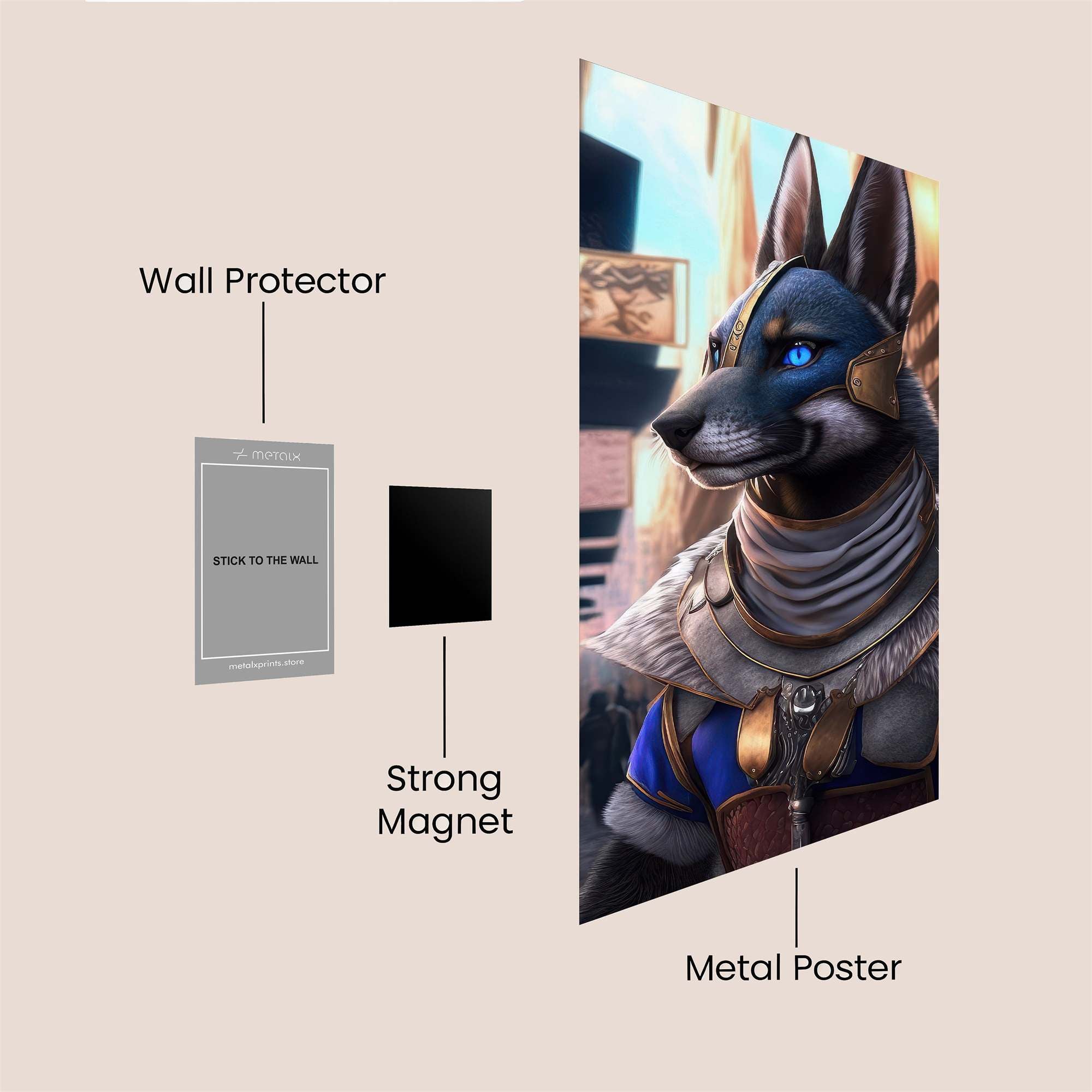 Anubis Adventurous Safe Wall Magnetic / M