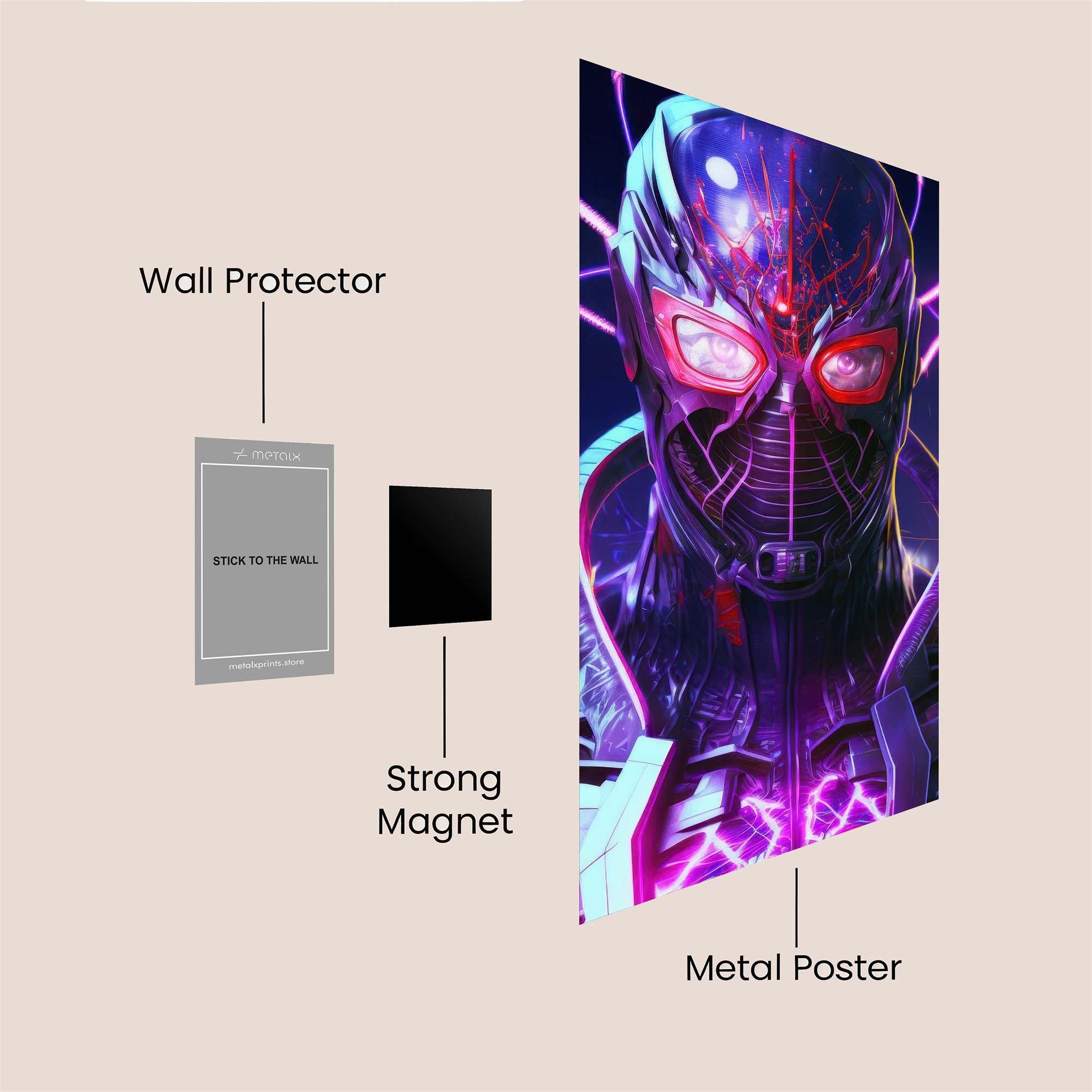 Spider-Menace Safe Wall Magnetic / M