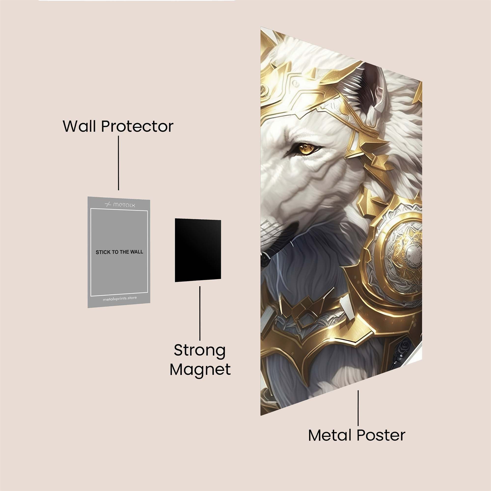 Regal Wolf Safe Wall Magnetic / M