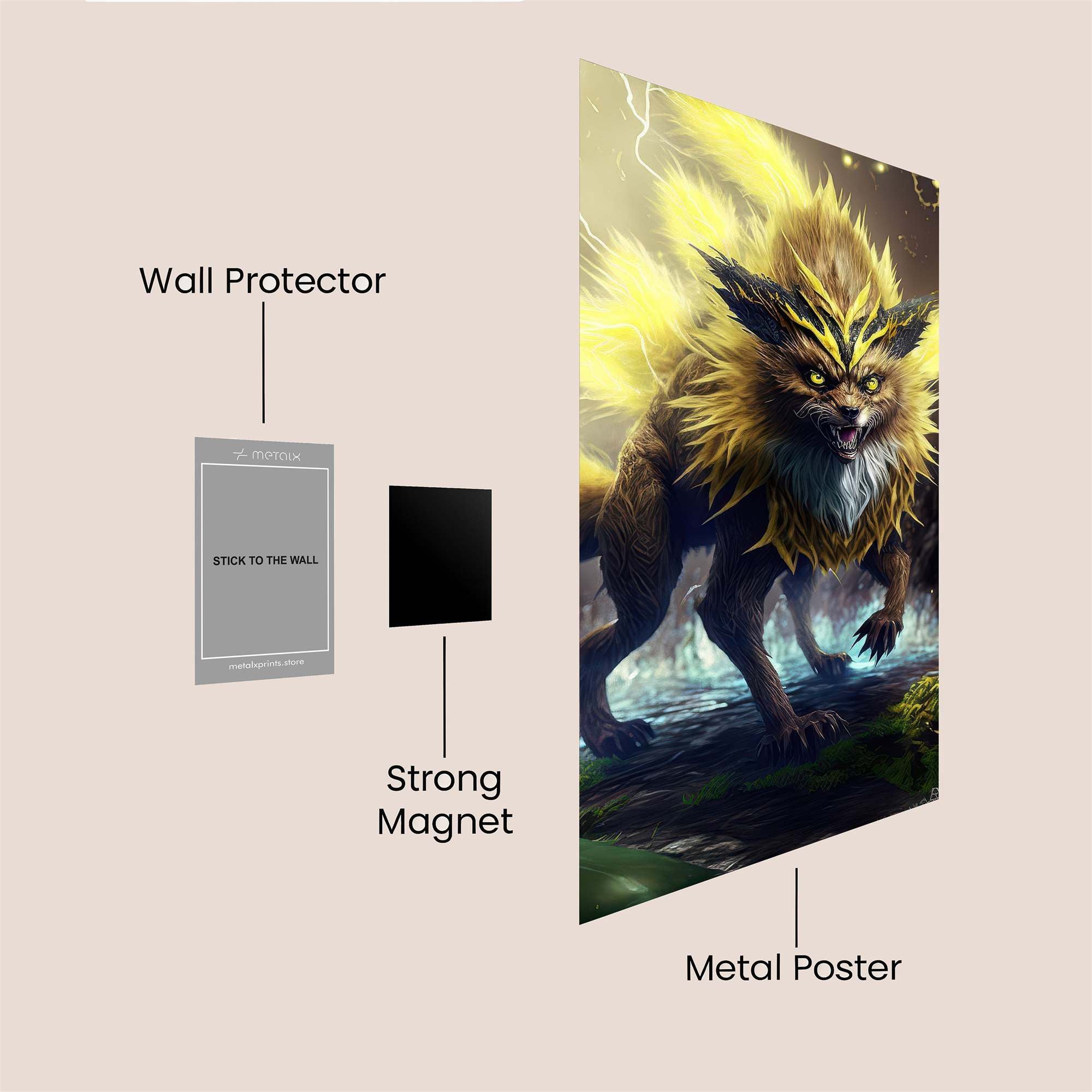 Raikou Radiant Safe Wall Magnetic / M