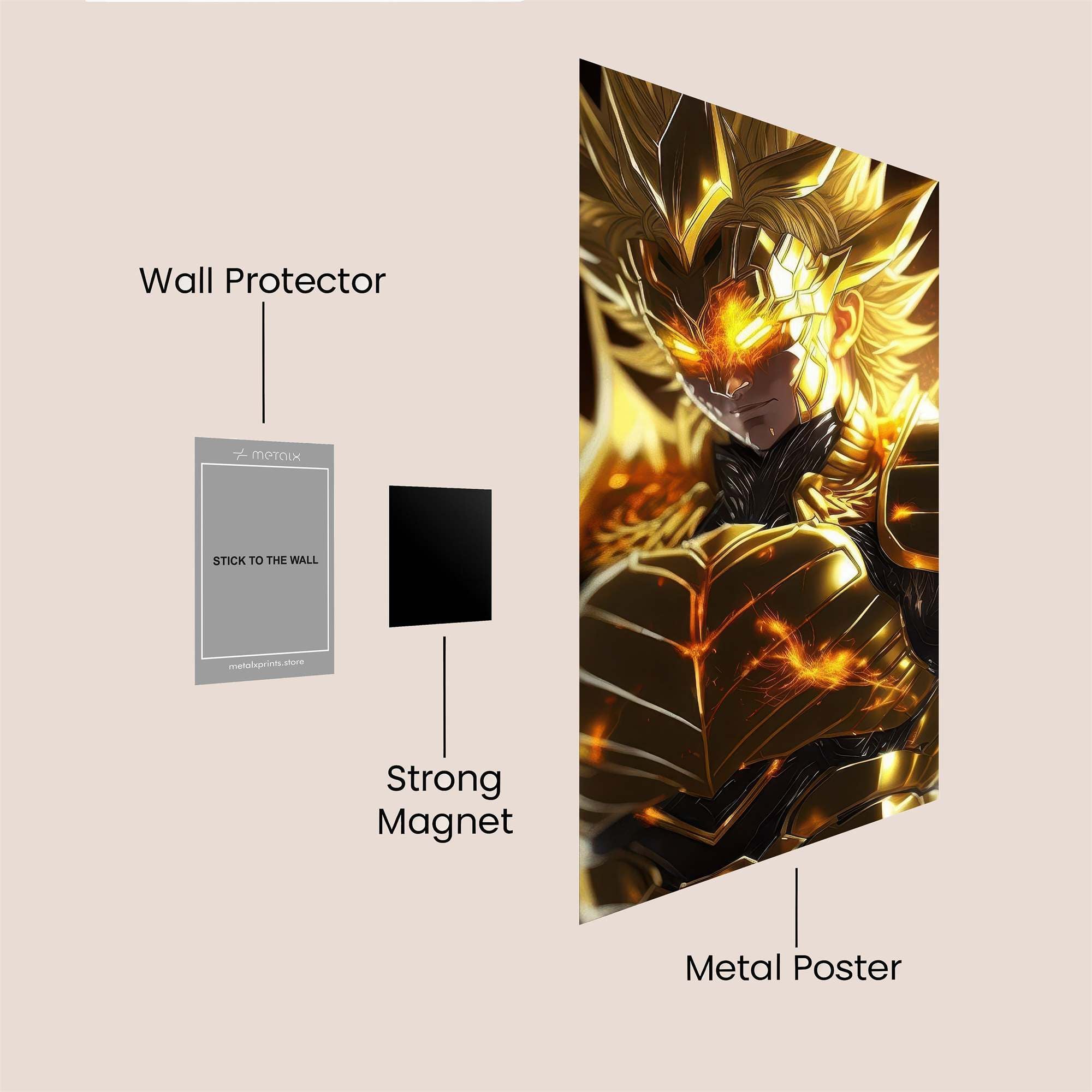 Golden Fury Safe Wall Magnetic / M