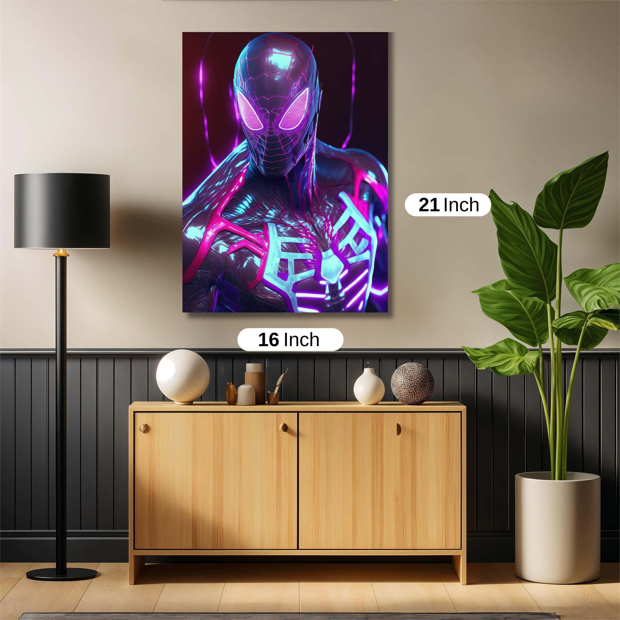 Spider Glow Safe Wall Magnetic / M