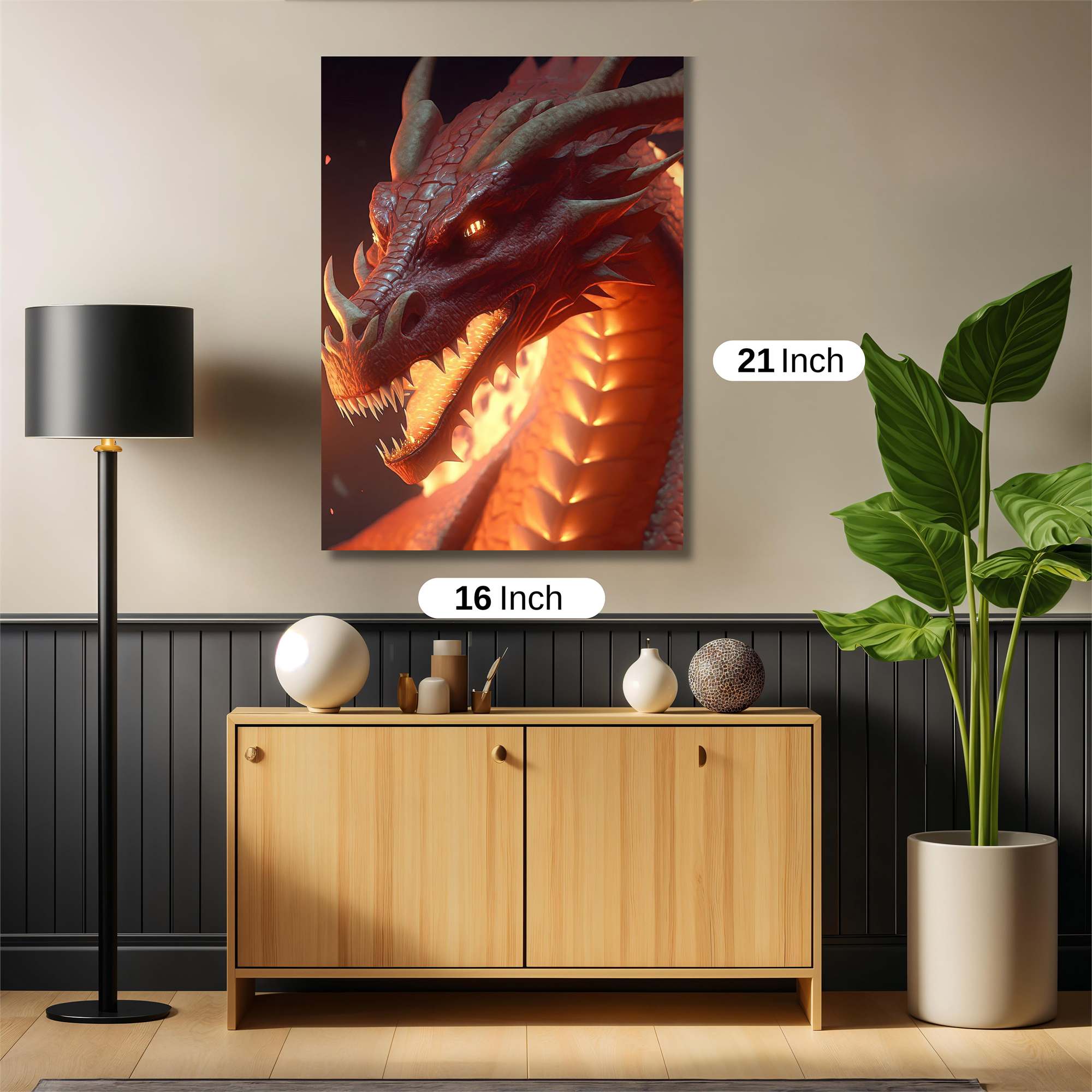 Dragon Fierce Safe Wall Magnetic / M