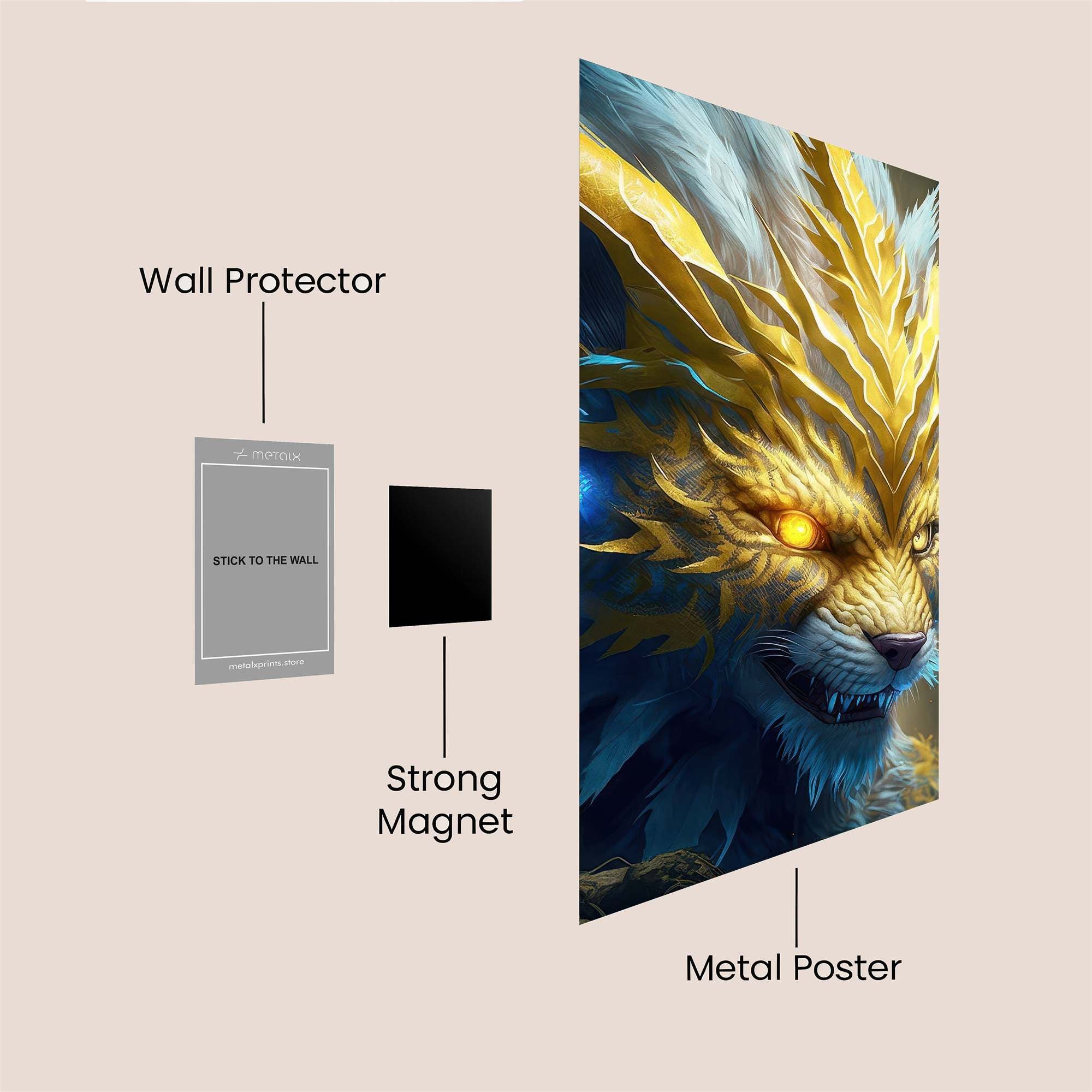 Golden Majesty Safe Wall Magnetic / M