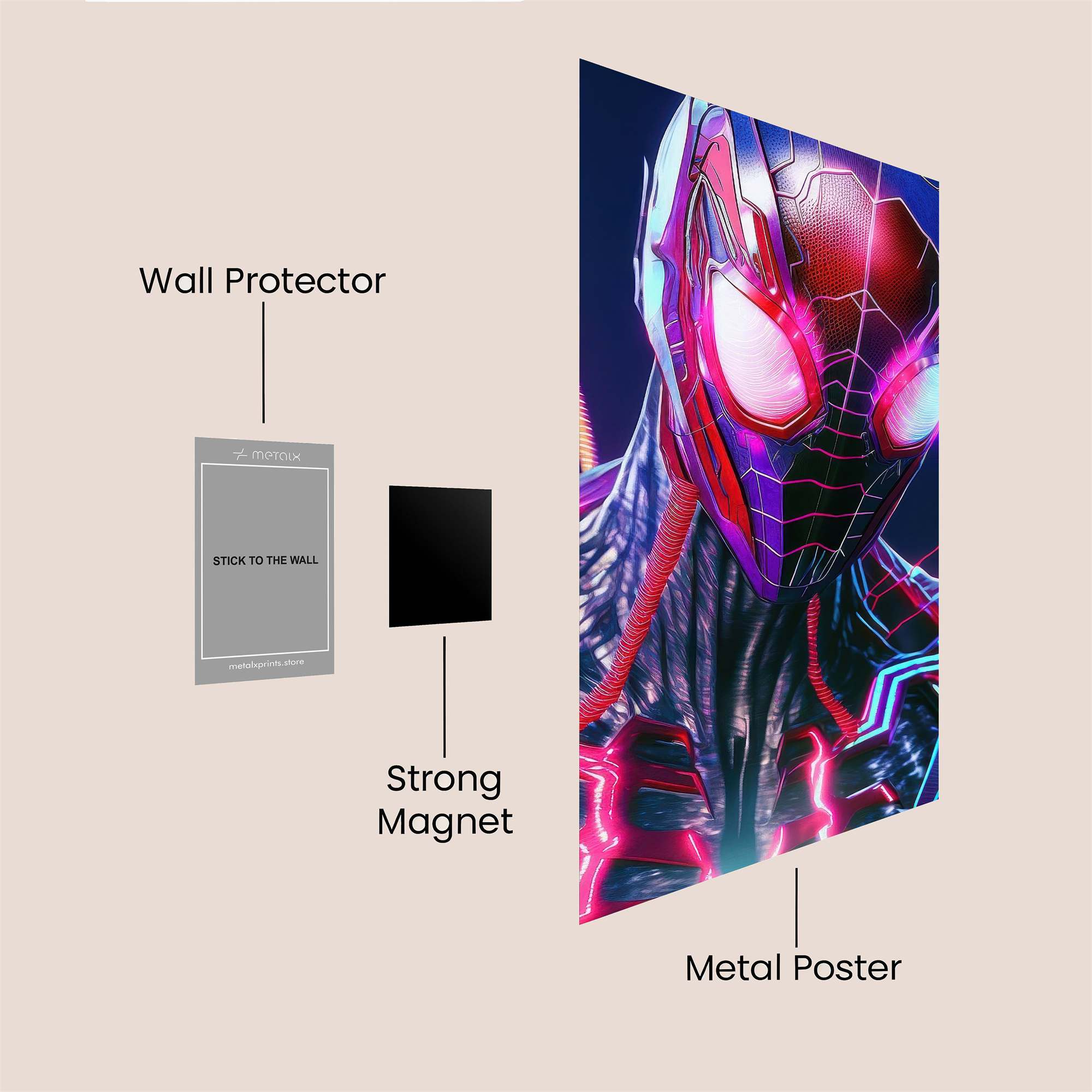 Miles Menacing Safe Wall Magnetic / M