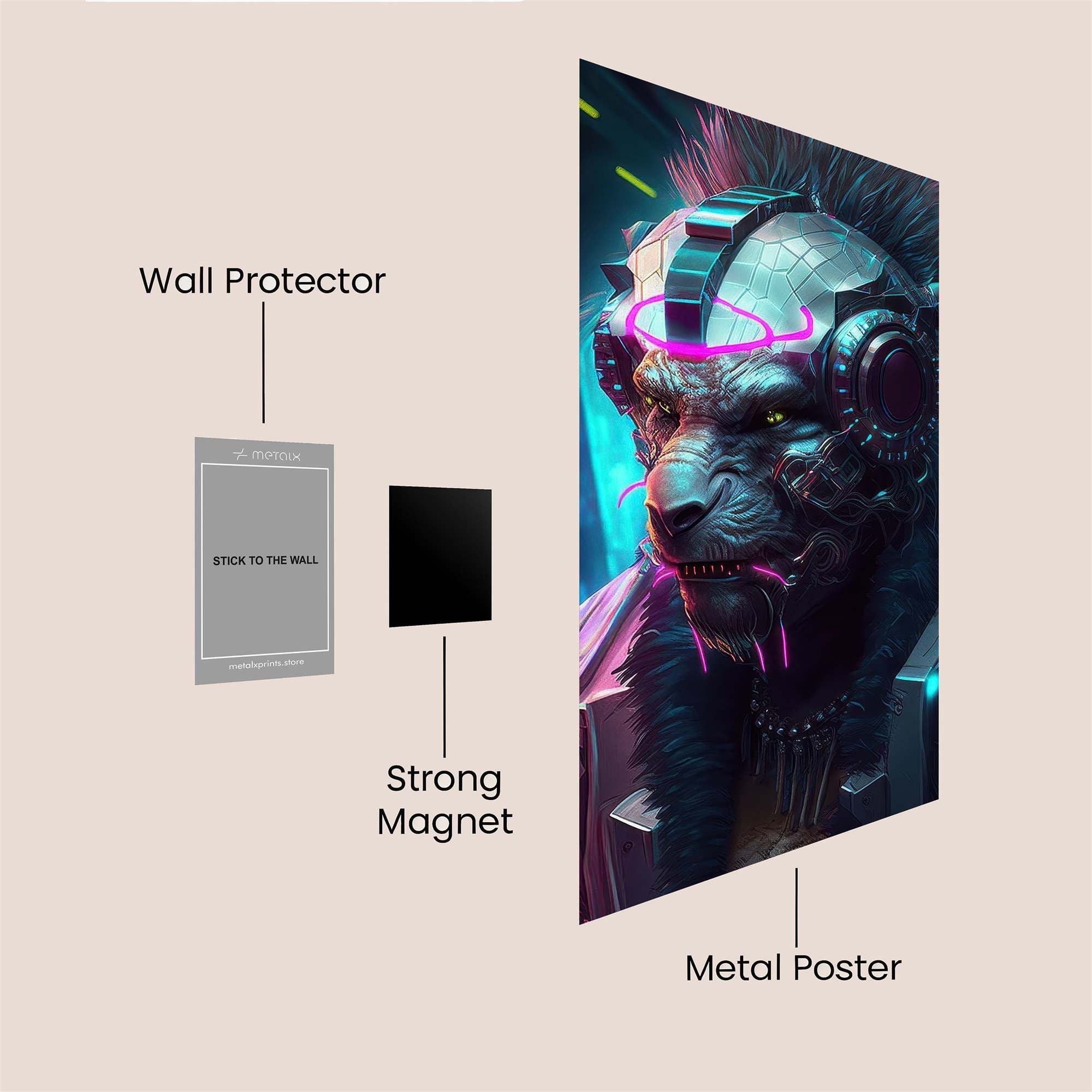 Cyber Beast Safe Wall Magnetic / M