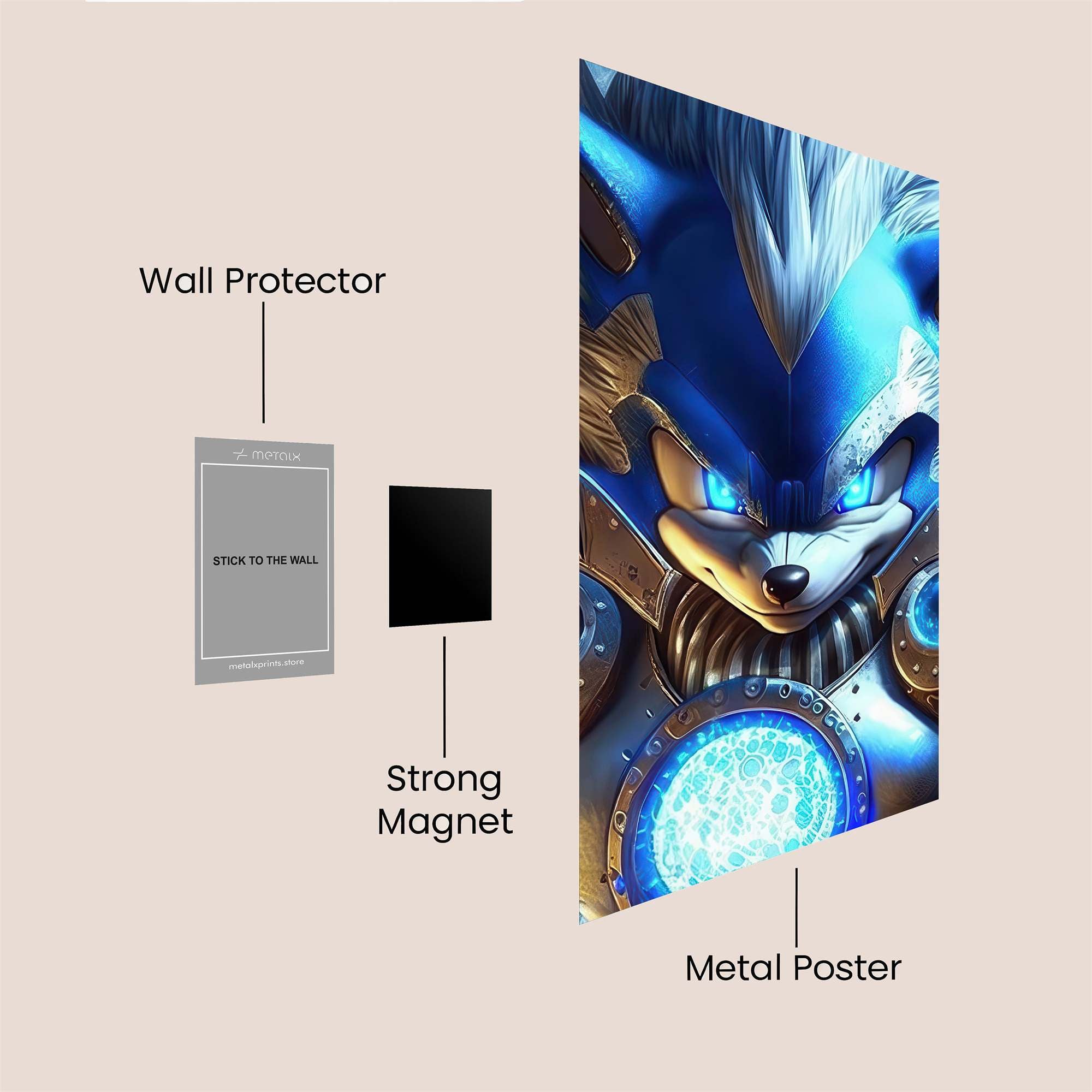 Sonic Celestial Safe Wall Magnetic / M