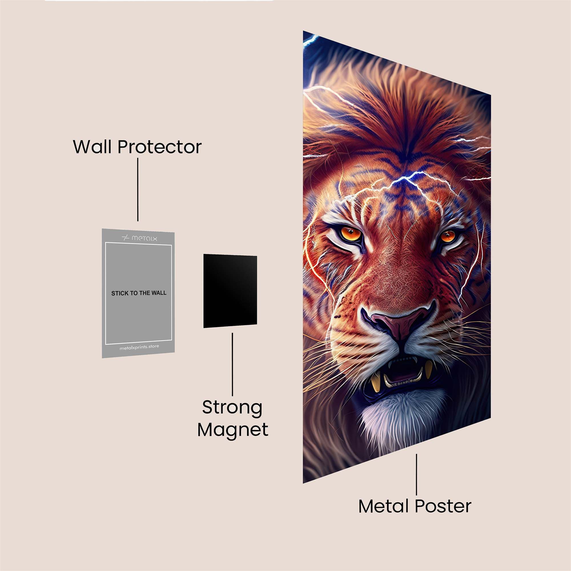 Lion Storm Safe Wall Magnetic / M