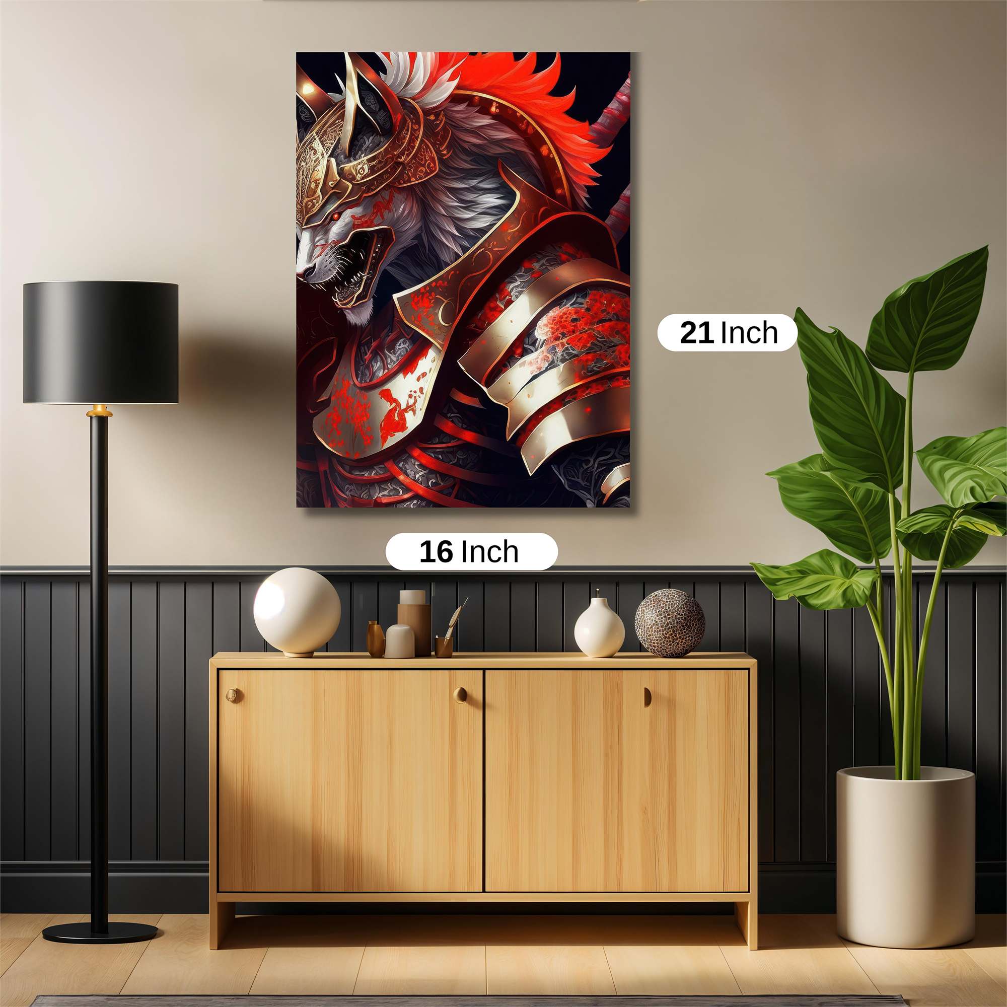 Warrior Wolf Safe Wall Magnetic / M