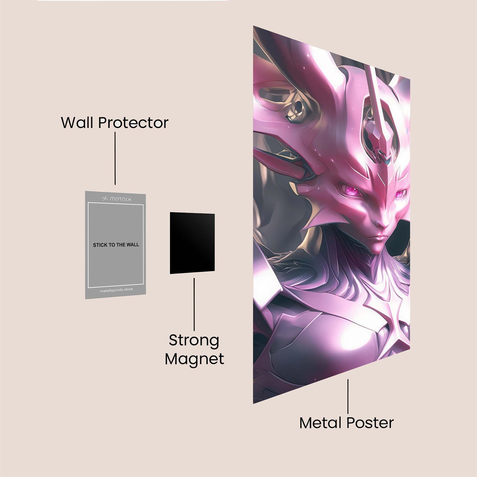 Queen Regal Safe Wall Magnetic / M