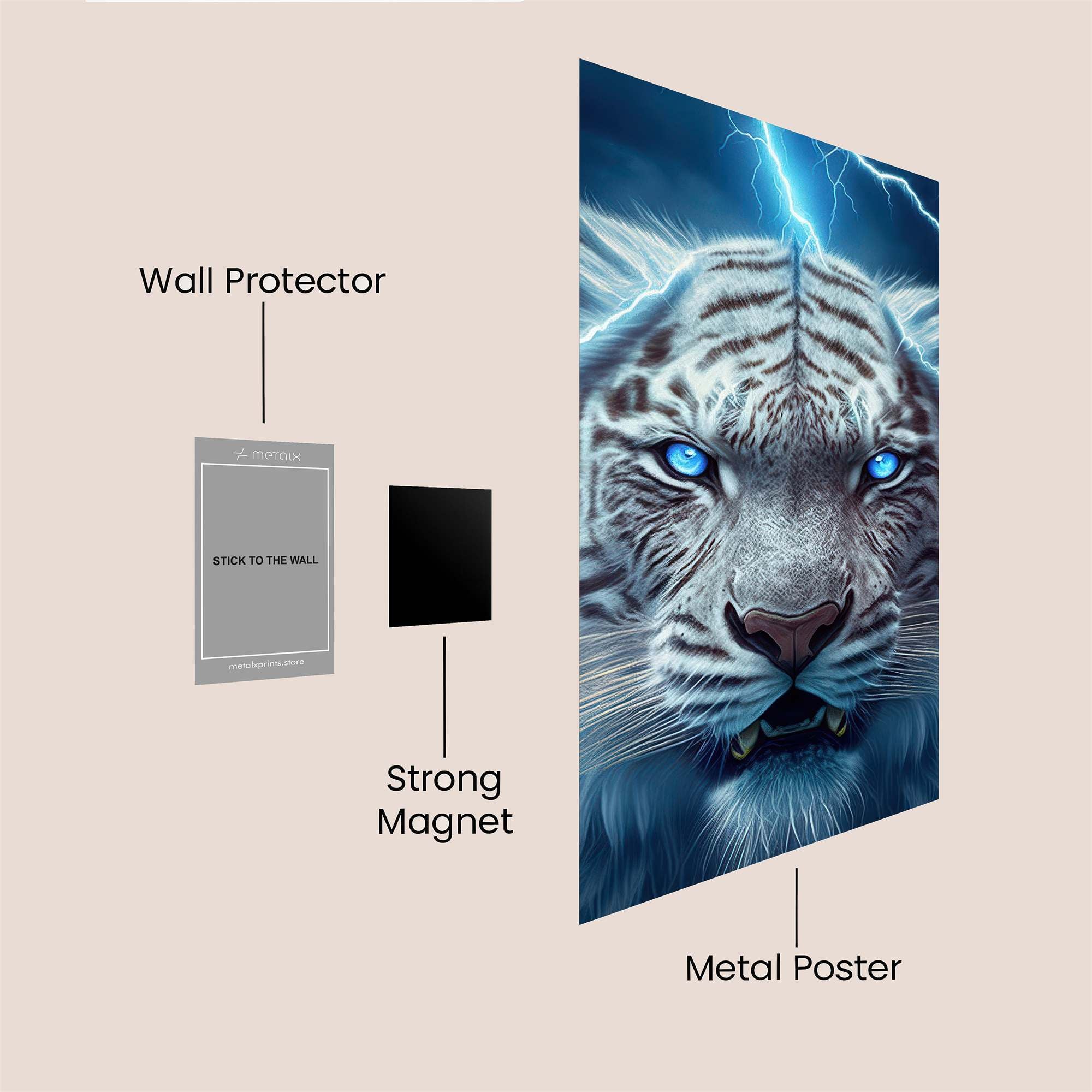 Tiger Tempest Safe Wall Magnetic / M