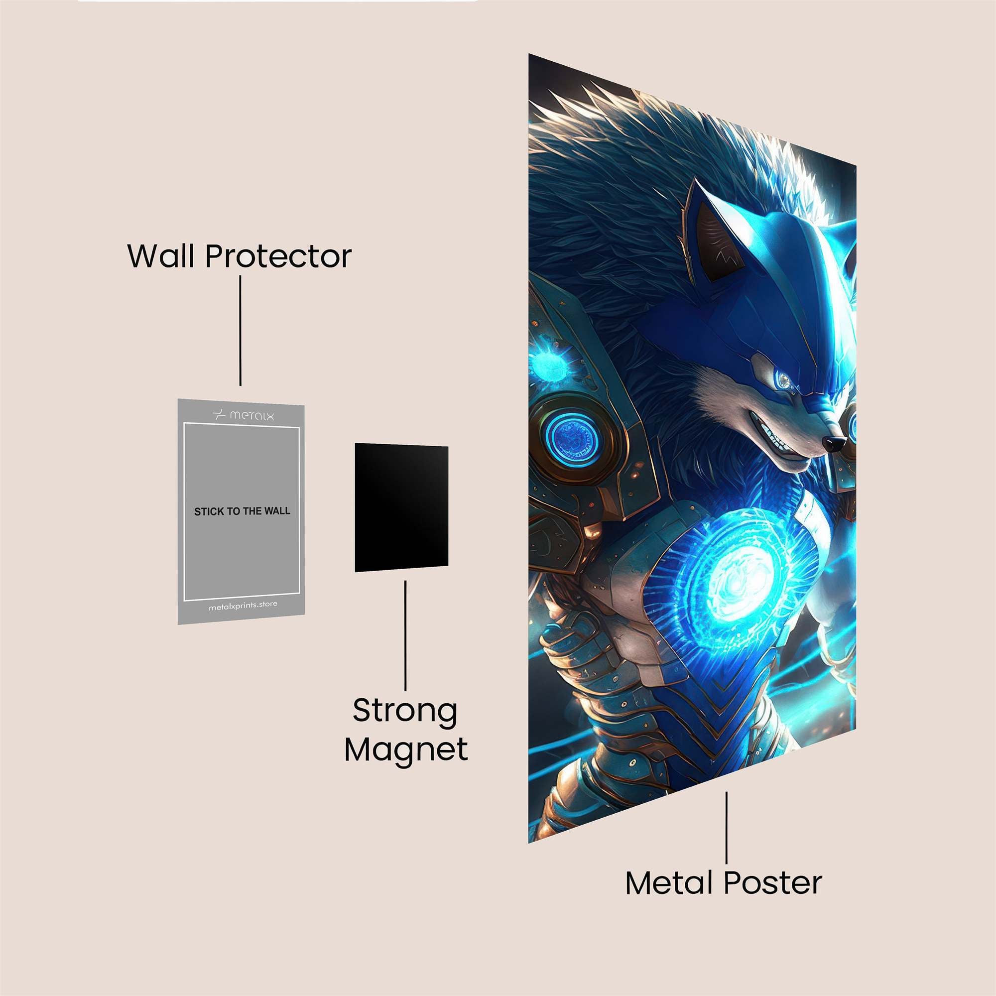 Sonic Radiance Safe Wall Magnetic / M