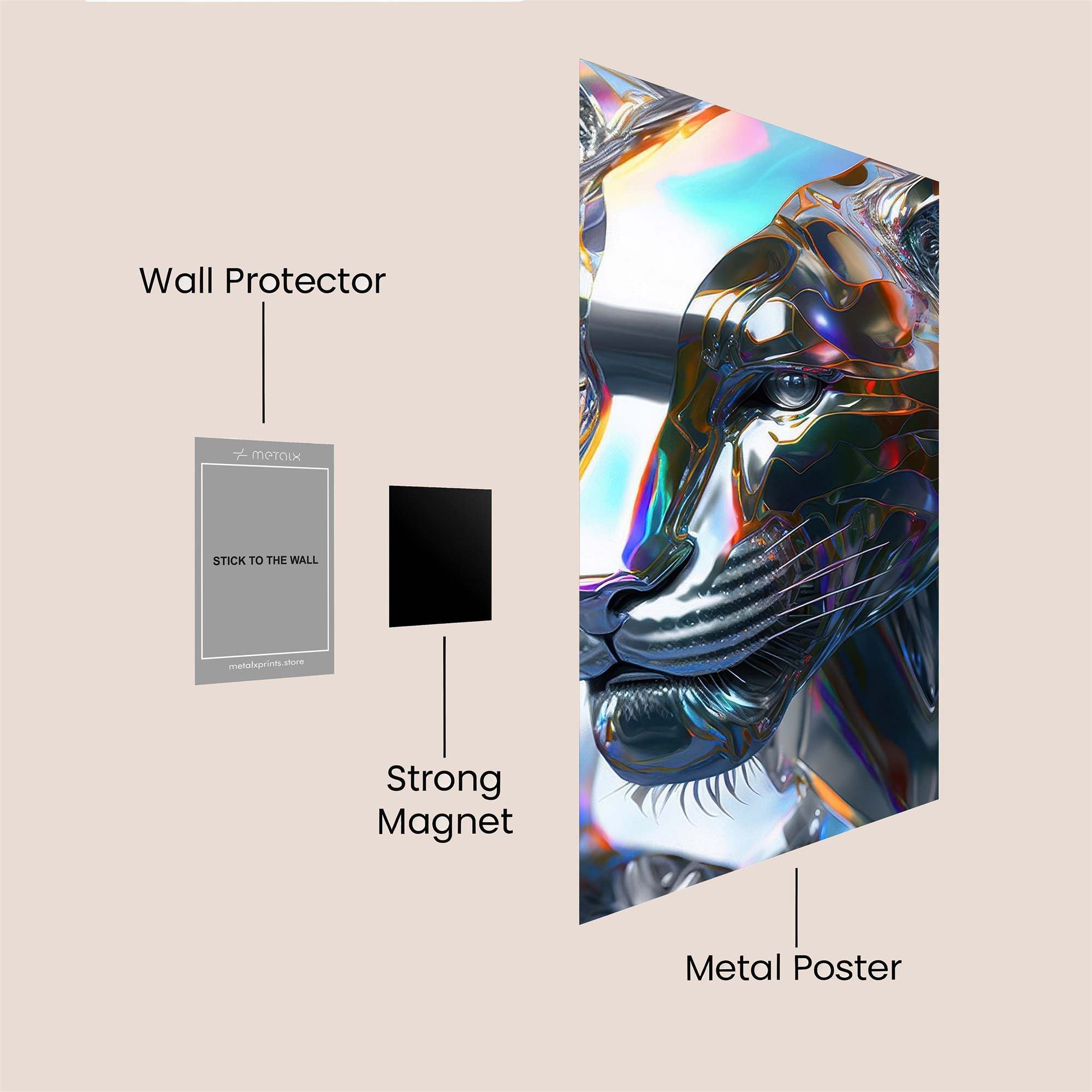 Chrome Dream Safe Wall Magnetic / M