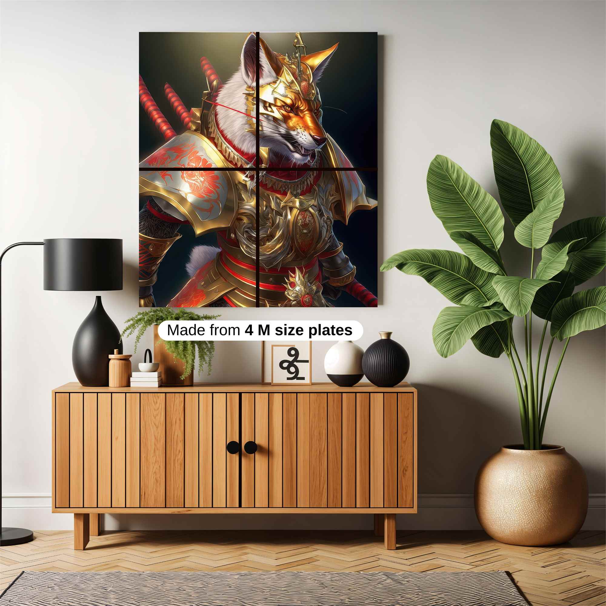 Samurai Fox Safe Wall Magnetic / M