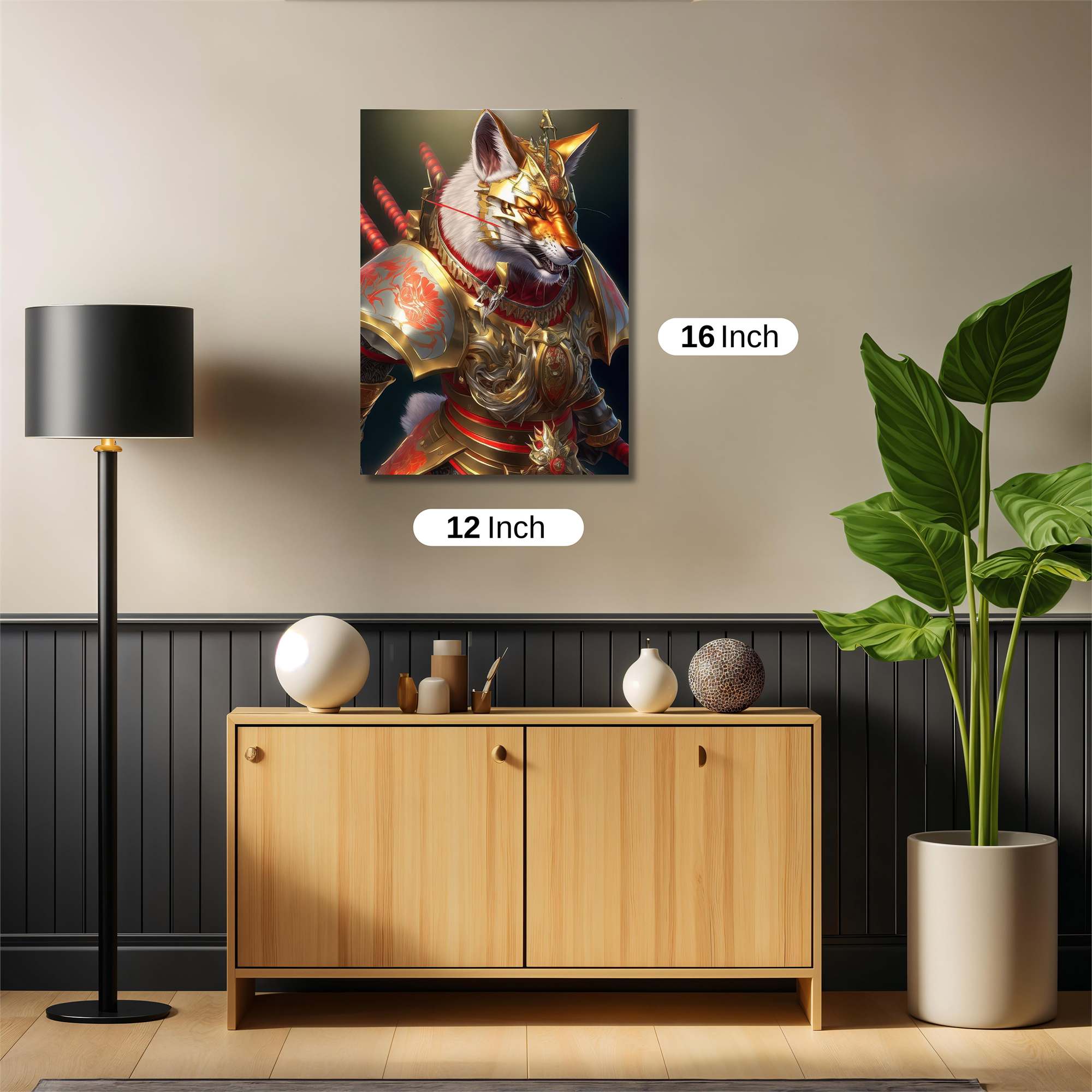 Samurai Fox Safe Wall Magnetic / M