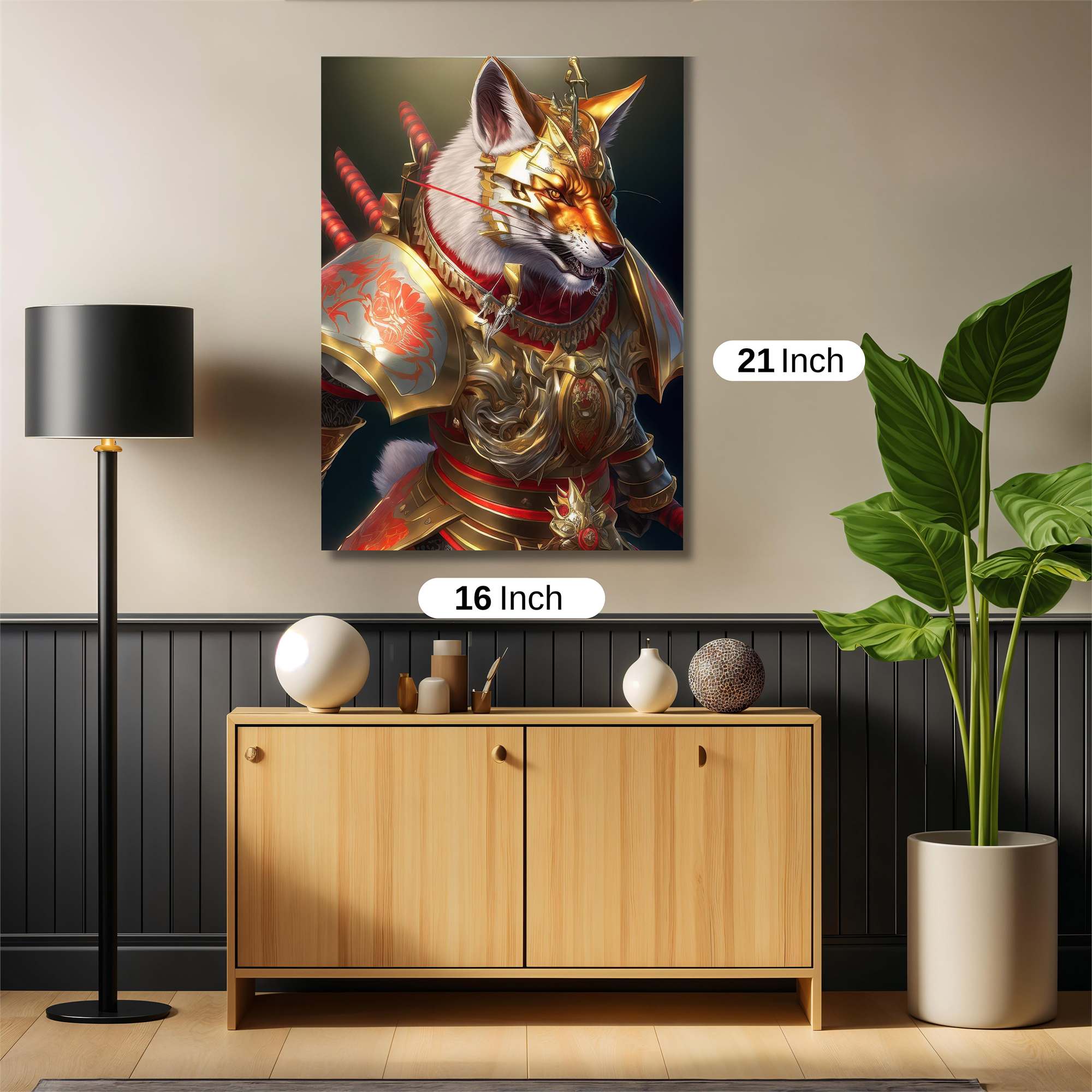 Samurai Fox Safe Wall Magnetic / M