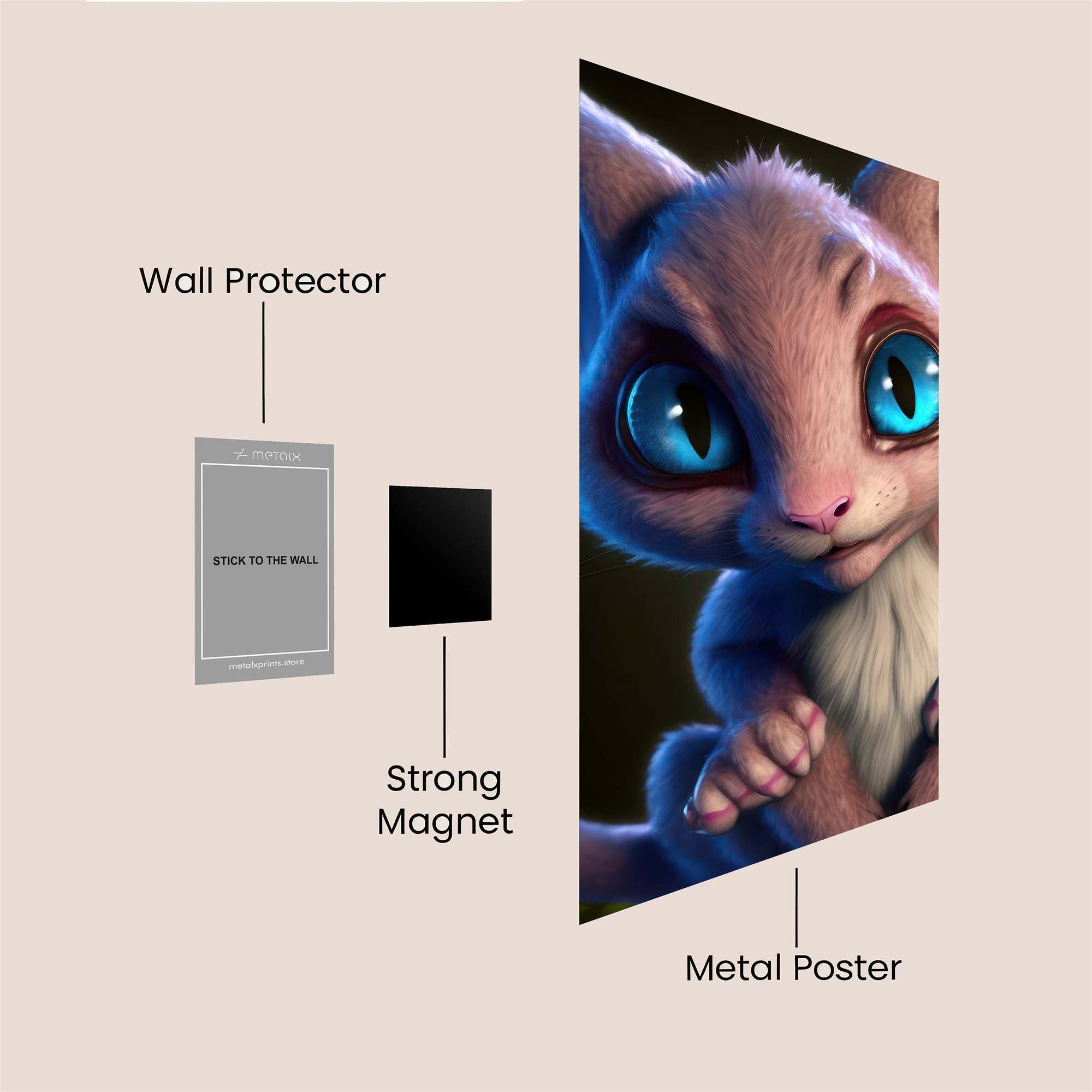Mew Enchanting Safe Wall Magnetic / M