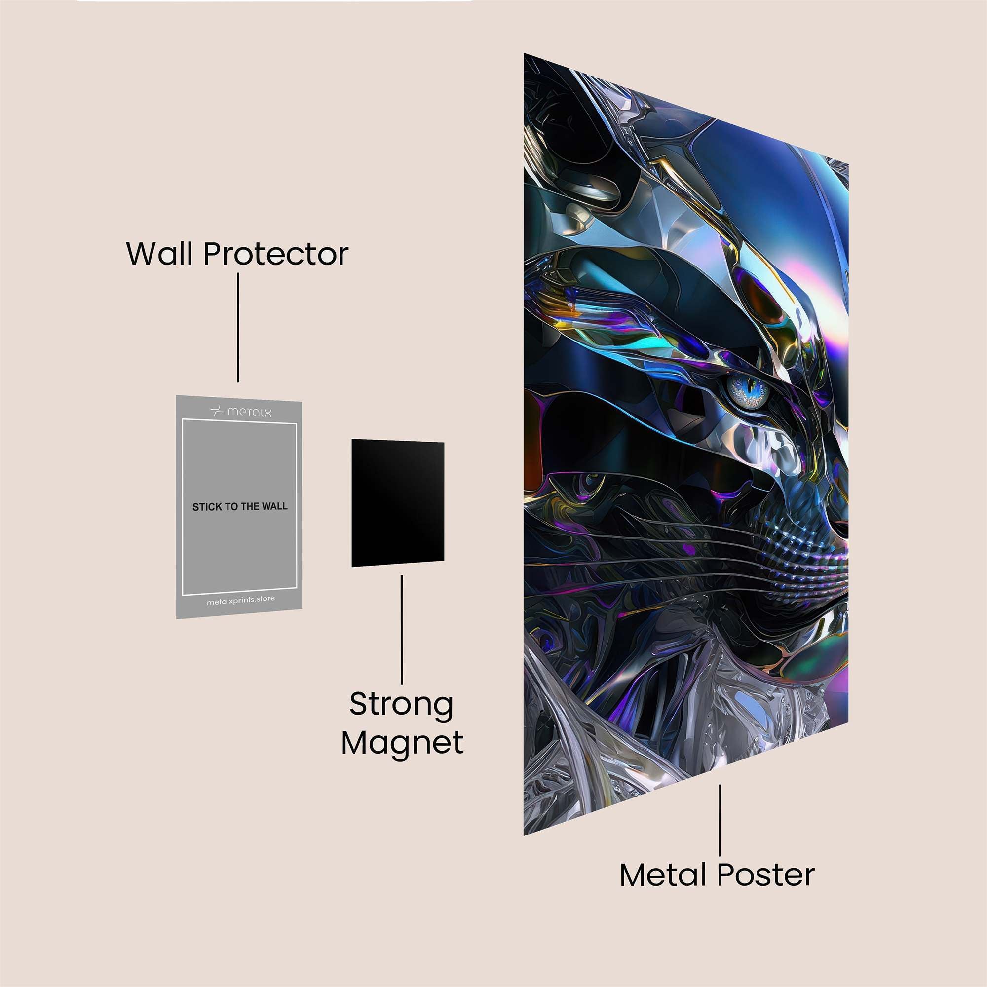 Cyber Serenity Safe Wall Magnetic / M