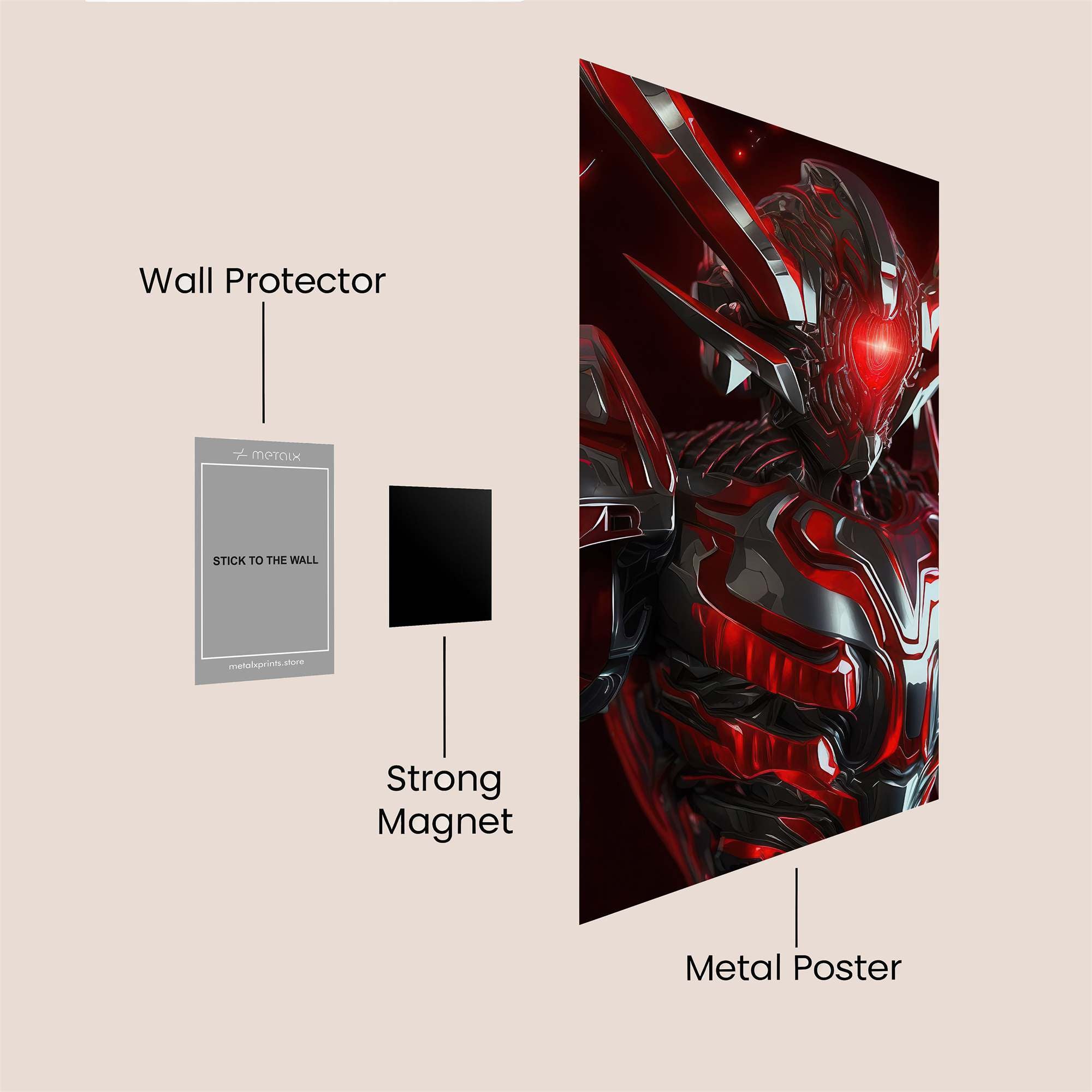 Kamen Menace Safe Wall Magnetic / M
