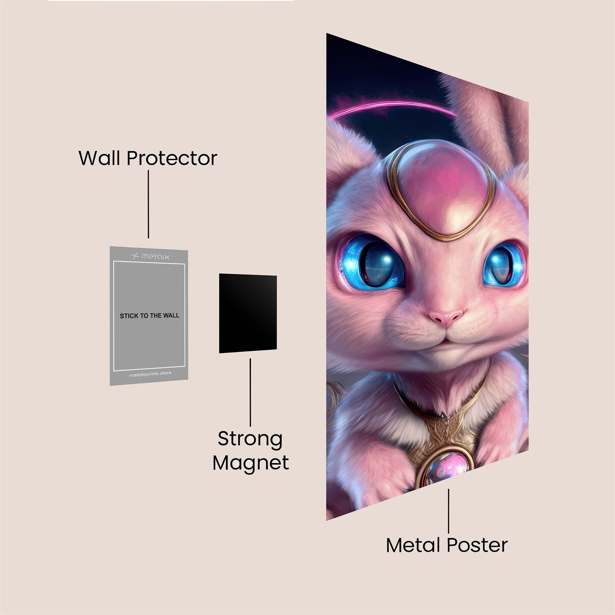 Mew Mystical Safe Wall Magnetic / M