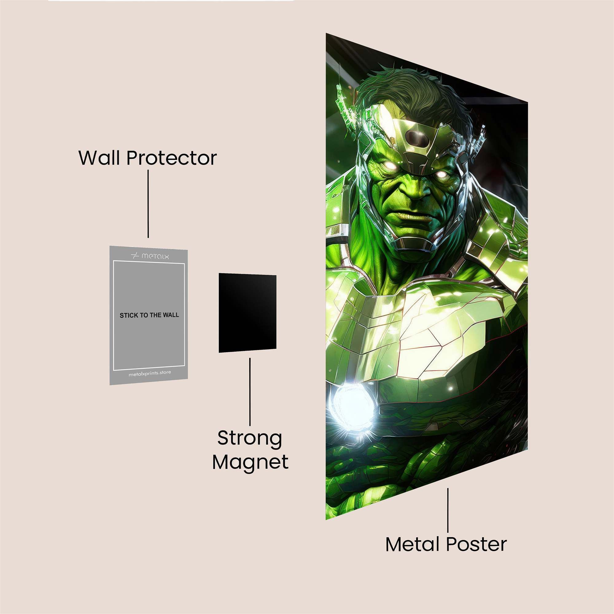 Hulk Radiant Safe Wall Magnetic / M