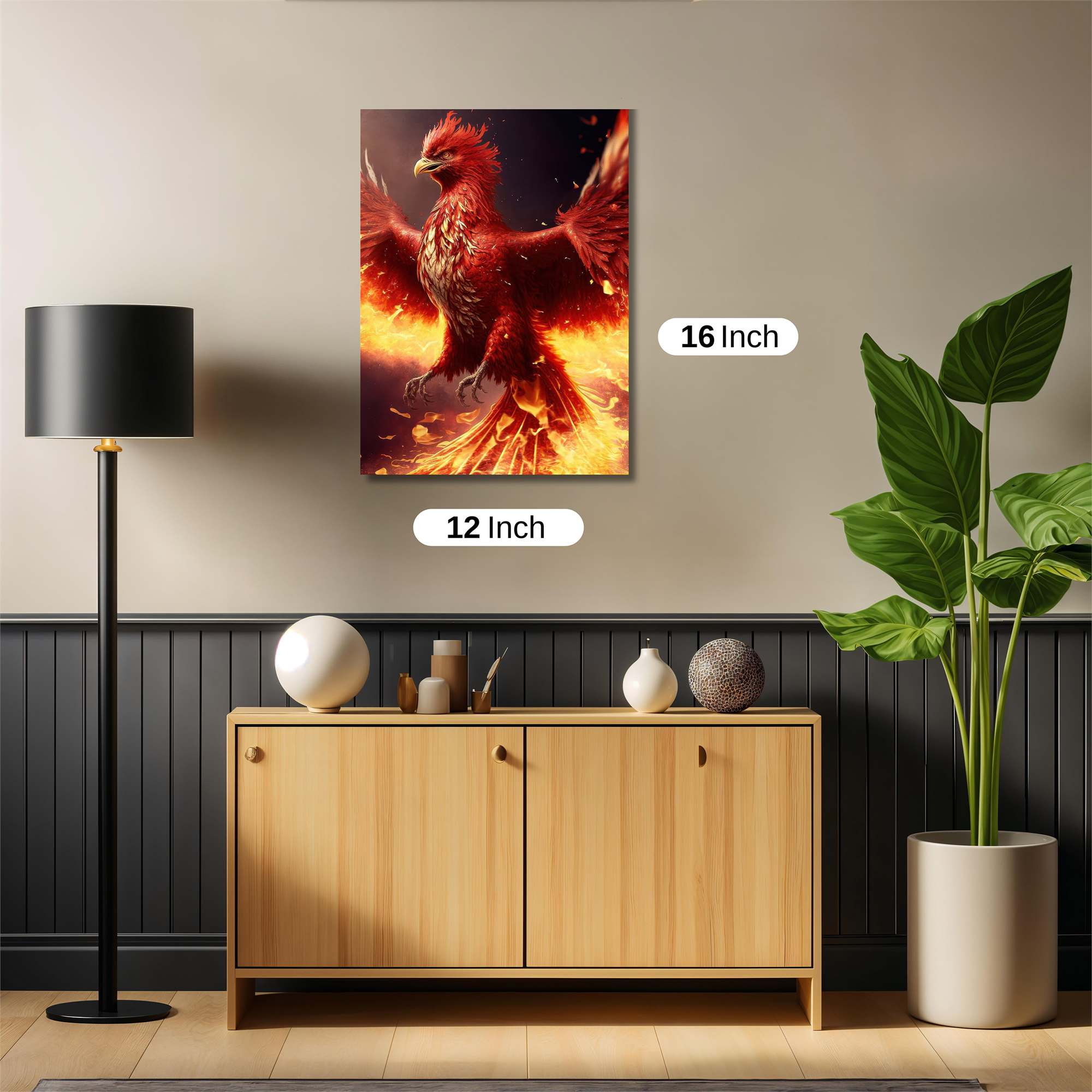 Phoenix Blaze Safe Wall Magnetic / M