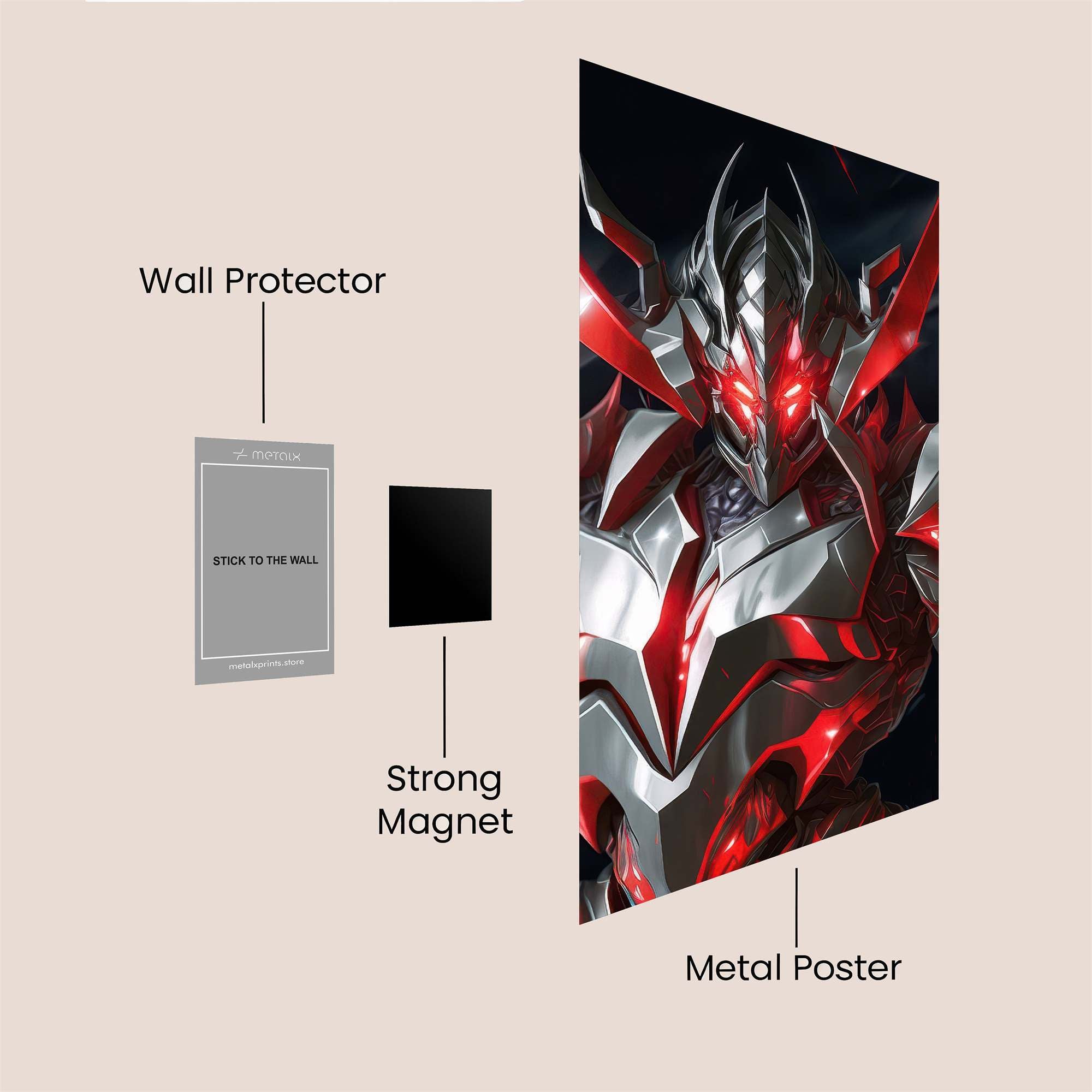 Demon Blaze Safe Wall Magnetic / M
