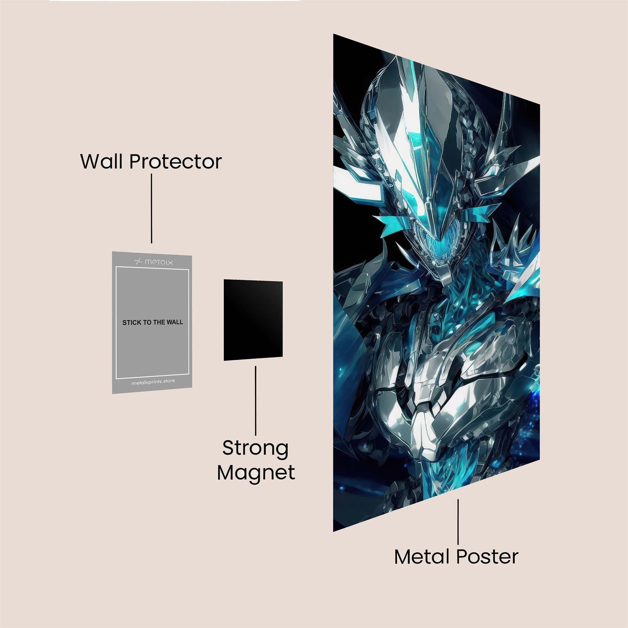 Crystal Guardian Safe Wall Magnetic / M