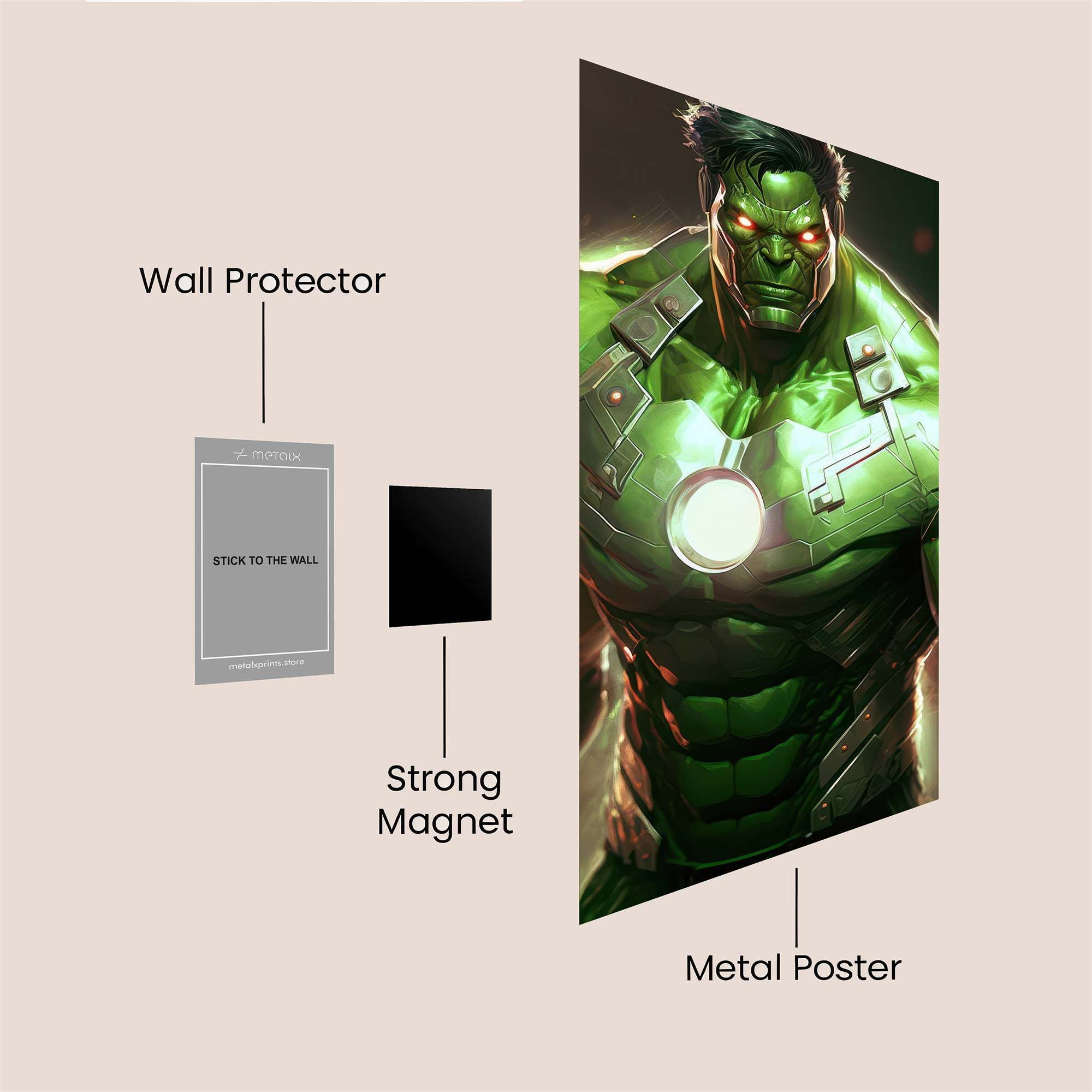 Hulk Fusion Safe Wall Magnetic / M