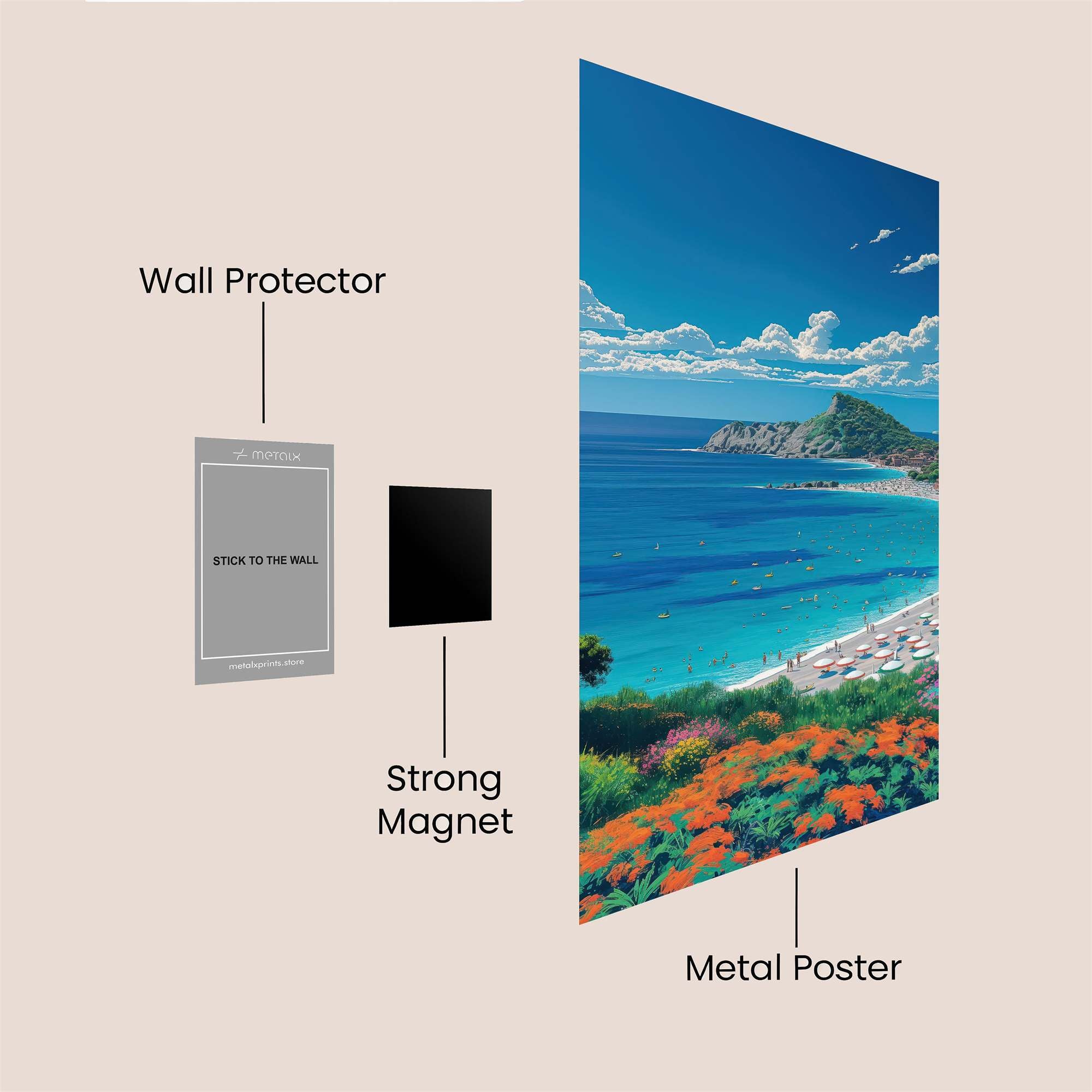 Capri Bliss Safe Wall Magnetic / M