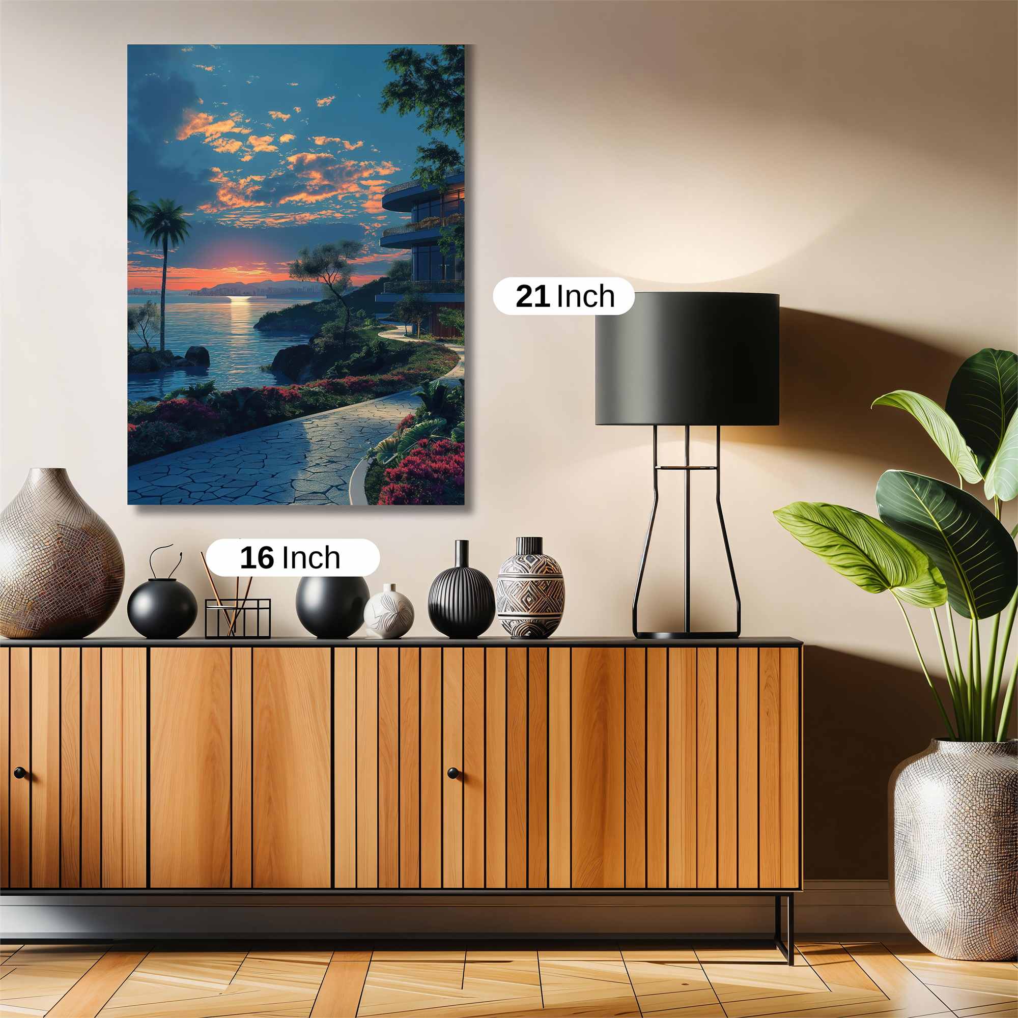 Sunset Serenity Safe Wall Magnetic / M