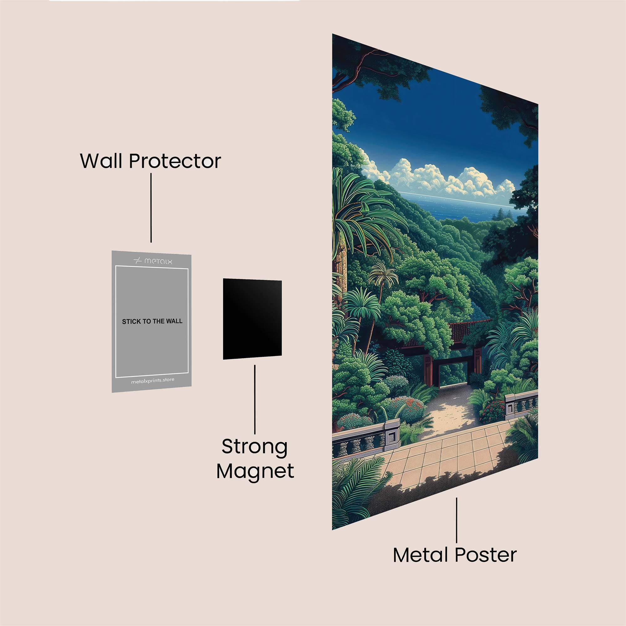 Jungle Serenity Safe Wall Magnetic / M