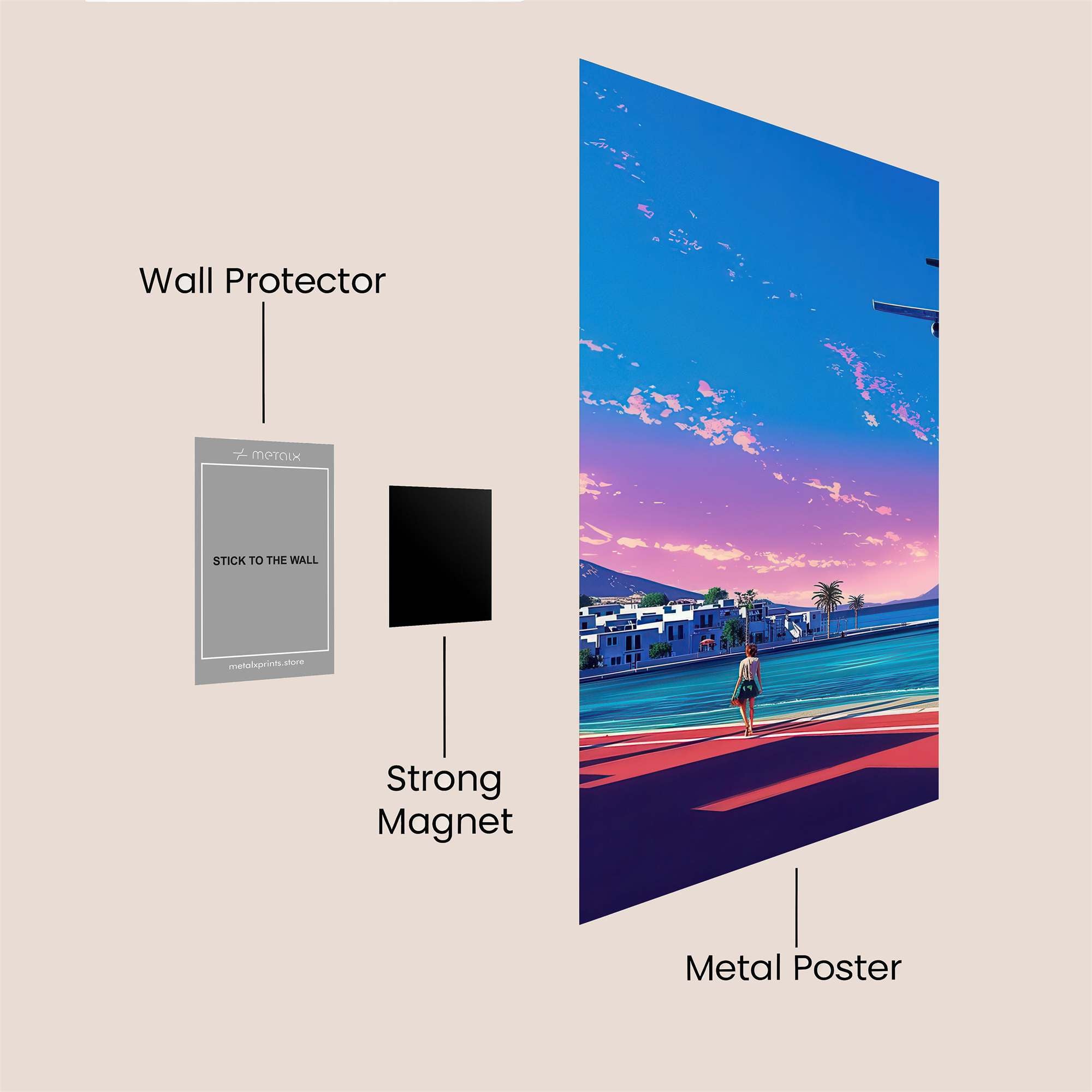 Villa Tranquil Safe Wall Magnetic / M