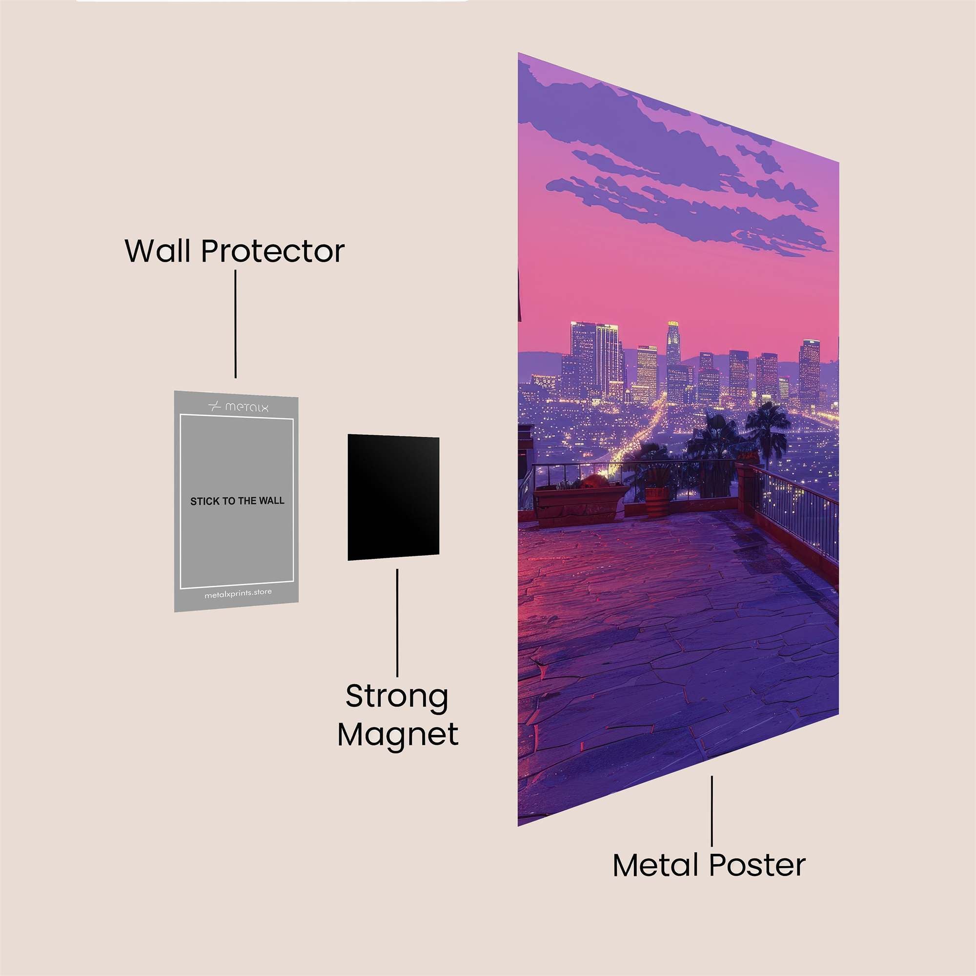 LA Dreamscape Safe Wall Magnetic / M