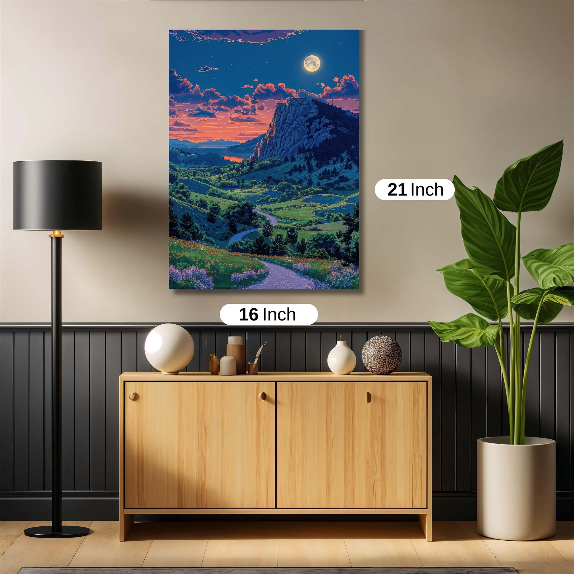 Moonlit Serenity Safe Wall Magnetic / M