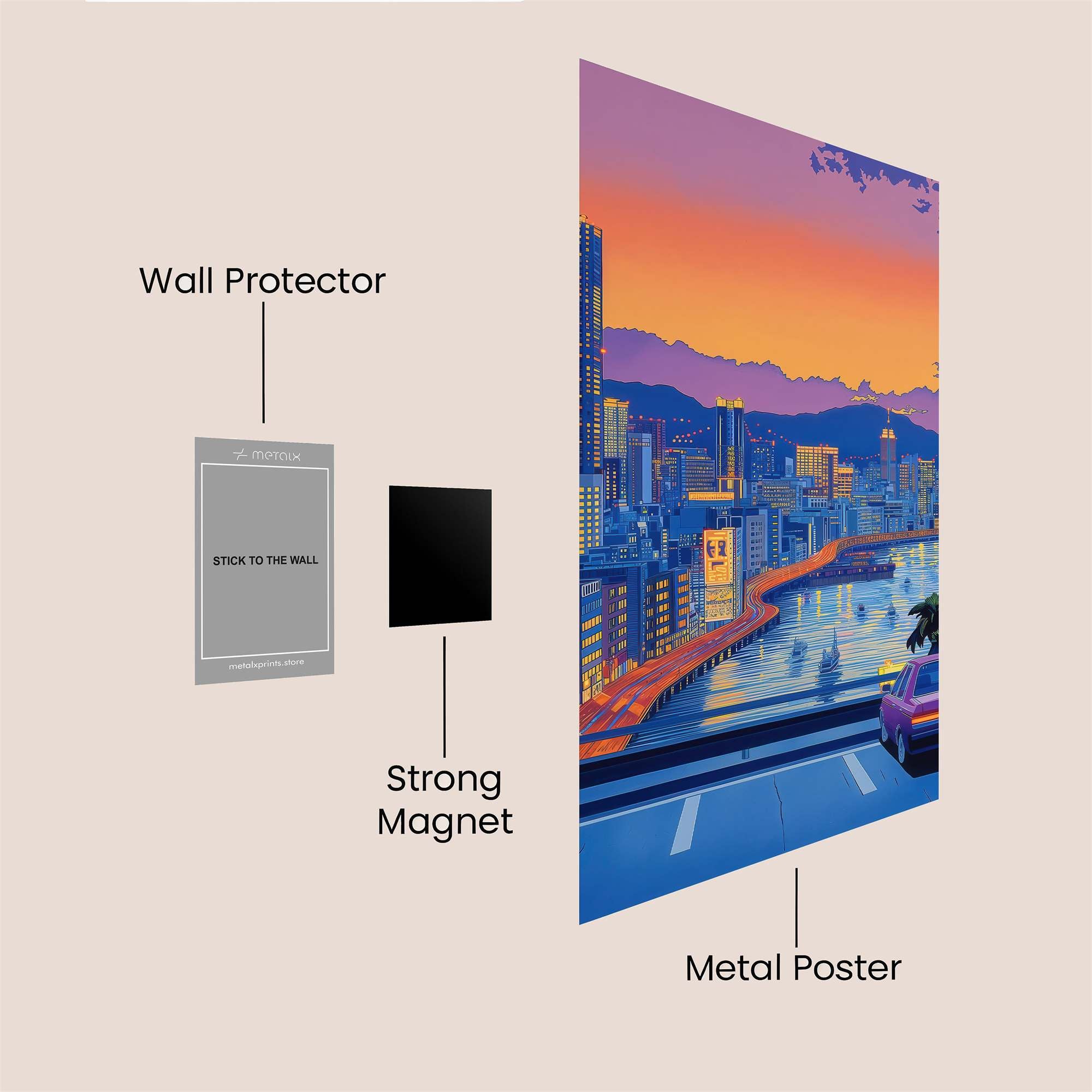 HongKong Harmony Safe Wall Magnetic / M