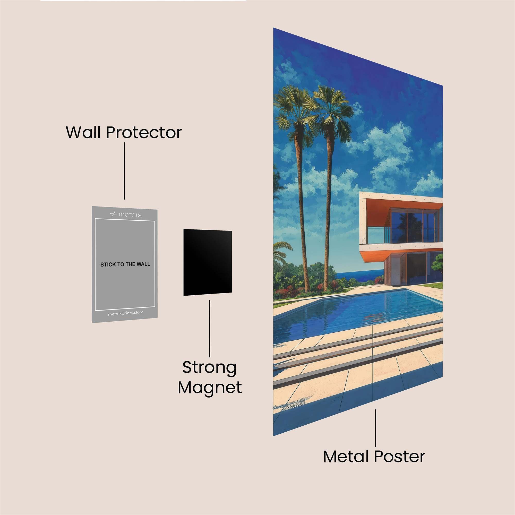 Villa Serenity Safe Wall Magnetic / M