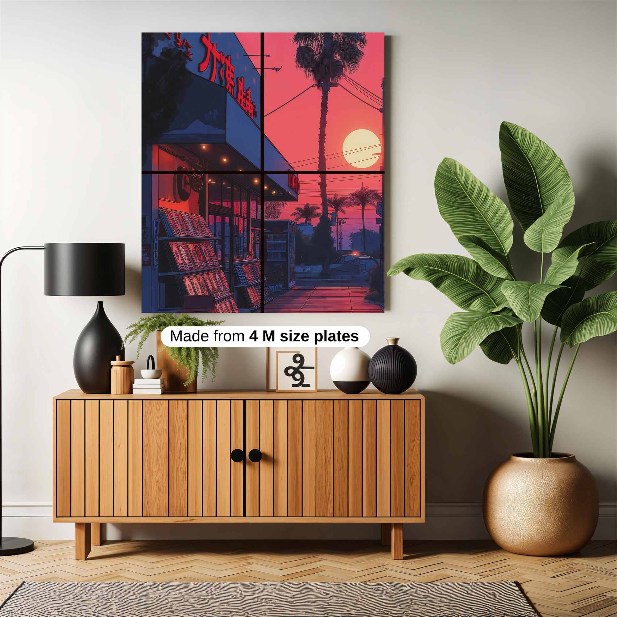 Neon Serenity Safe Wall Magnetic / M