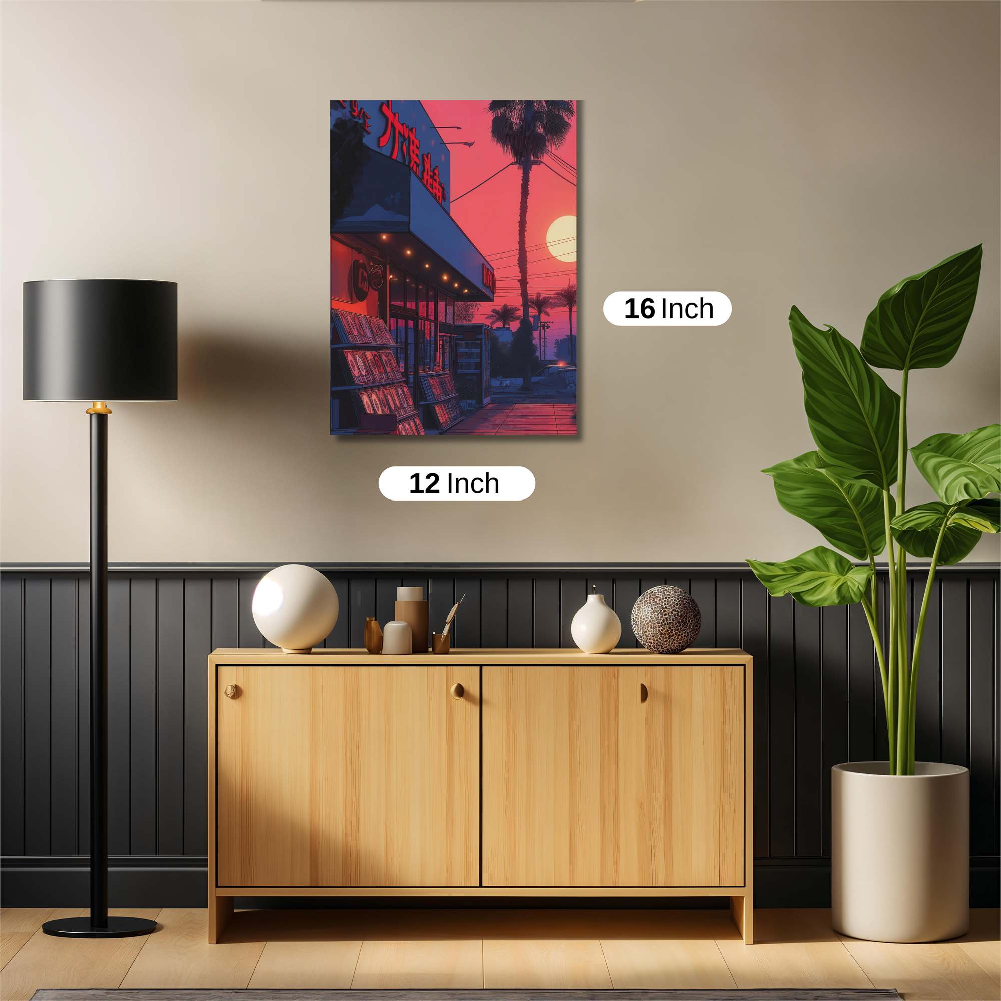 Neon Serenity Safe Wall Magnetic / M