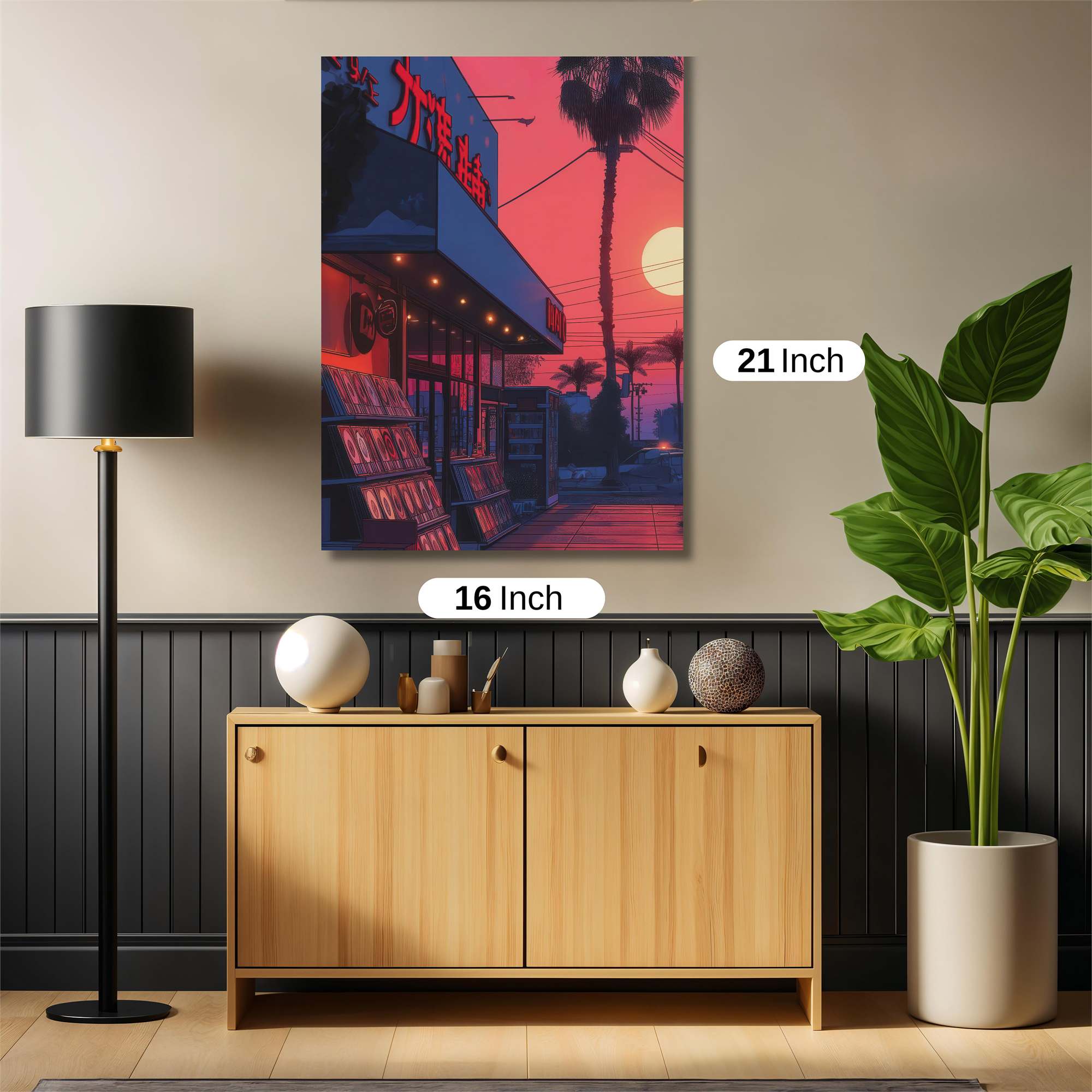 Neon Serenity Safe Wall Magnetic / M