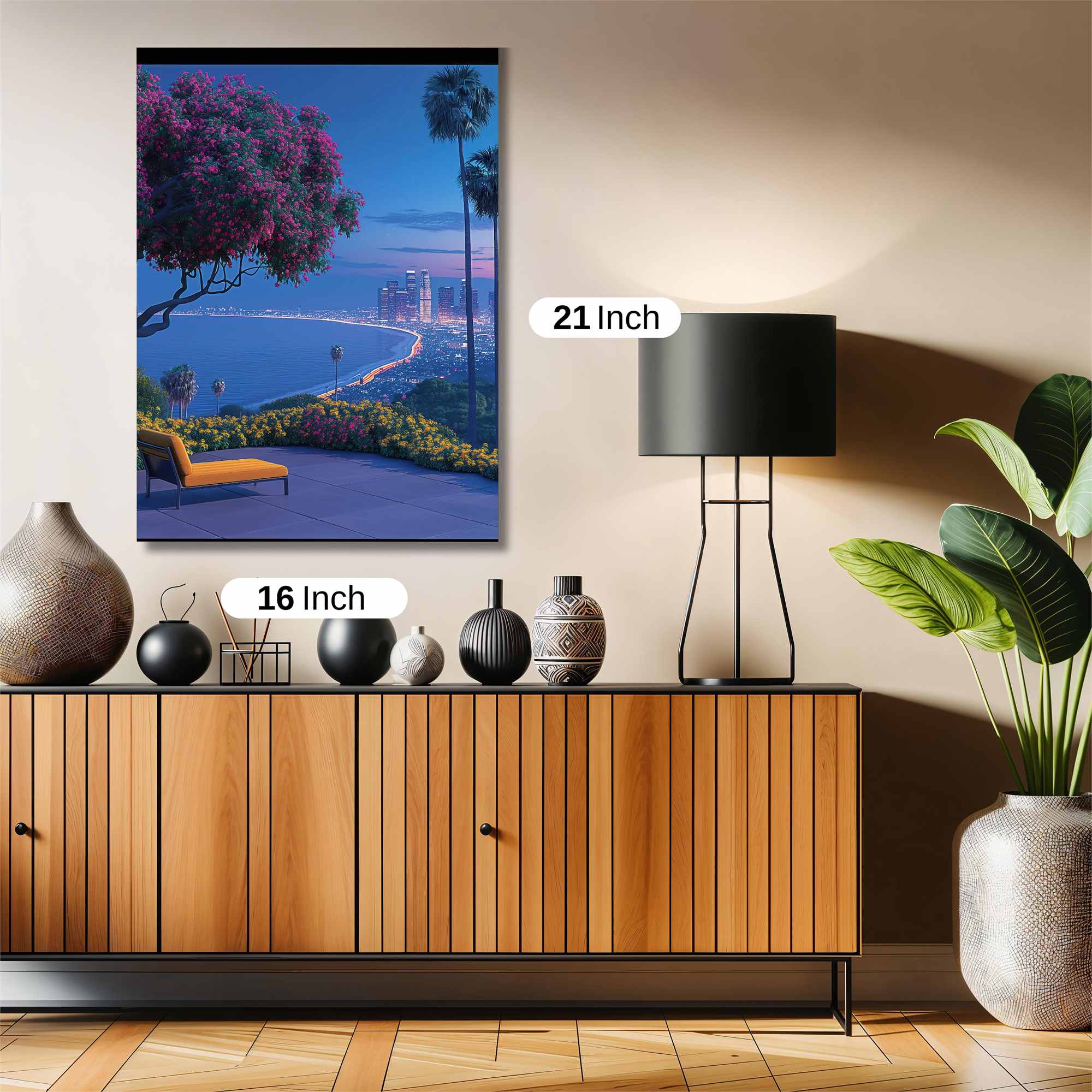 Cityscape Tranquil Safe Wall Magnetic / M