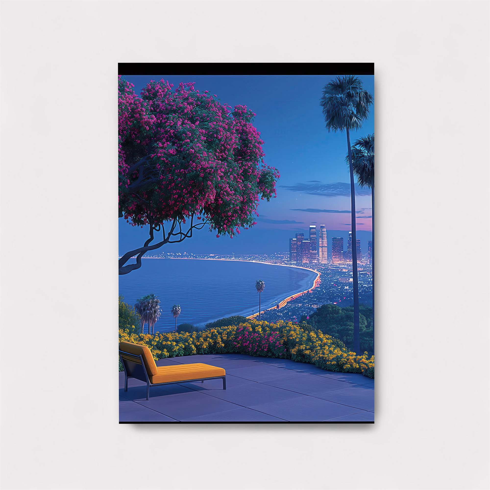 Cityscape Tranquil Safe Wall Magnetic / M
