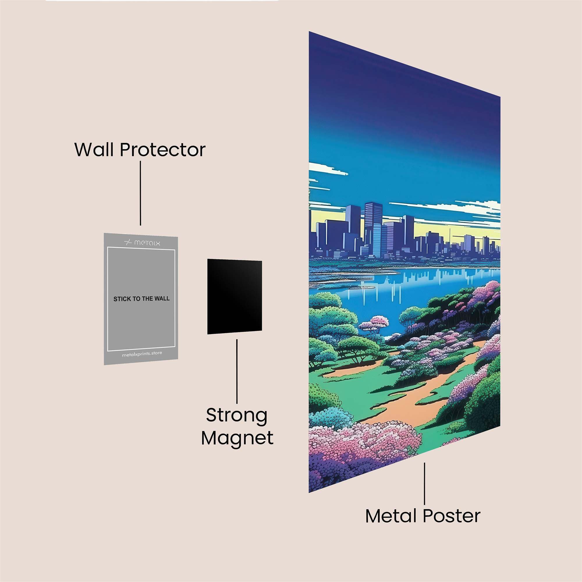 Tokyo Tranquil Safe Wall Magnetic / M
